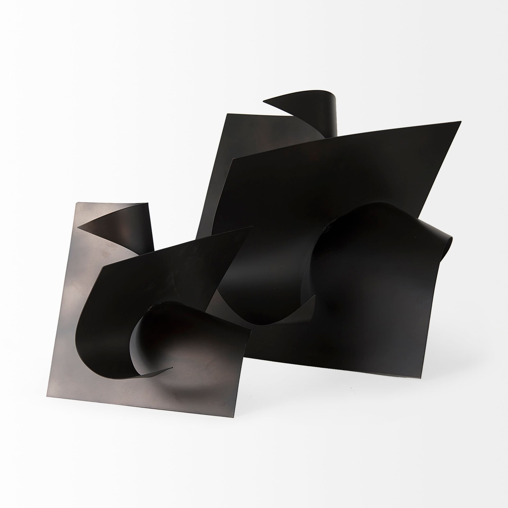Francesca 18.1L x 18.1W x 18.1H Black Metal Sculptural Decorative Object — product photograph