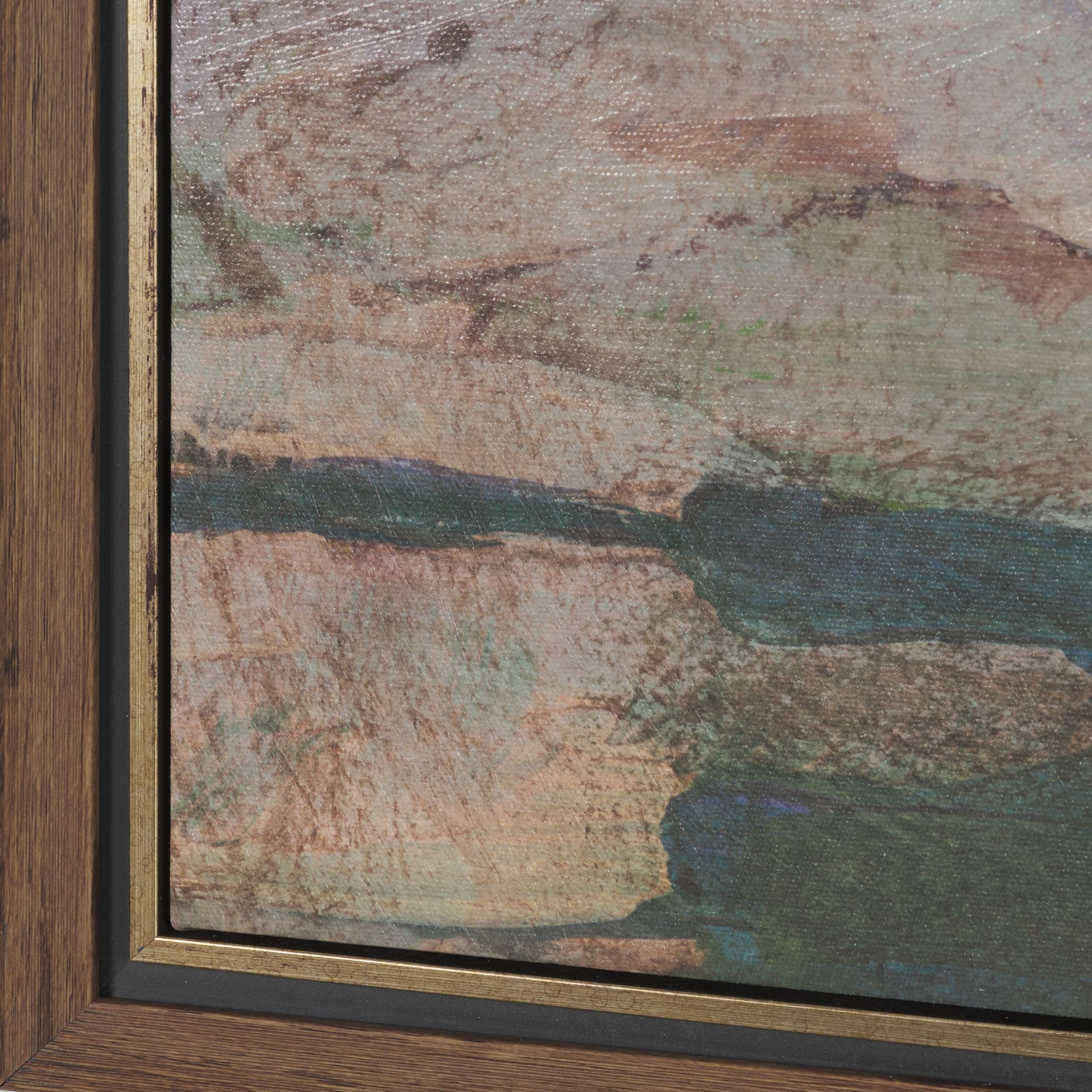 Landscape Tapestry II by Mercana Studio Hand-Embellished Textured Framed Canvas Artwork — product photograph