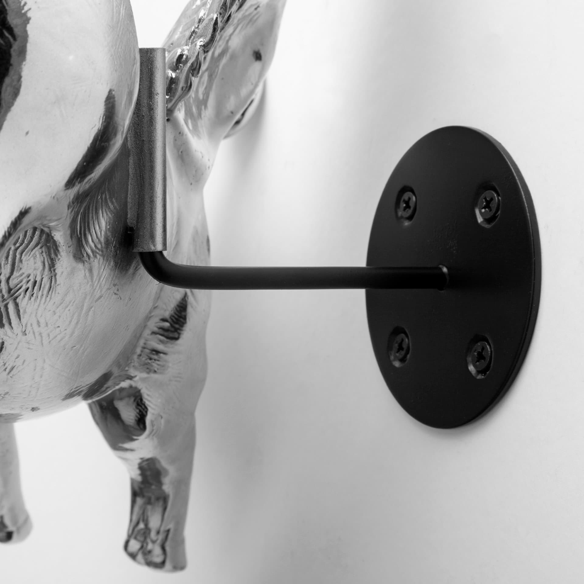 Hogbadi Set of 2 Silver Flying Pigs — product photograph