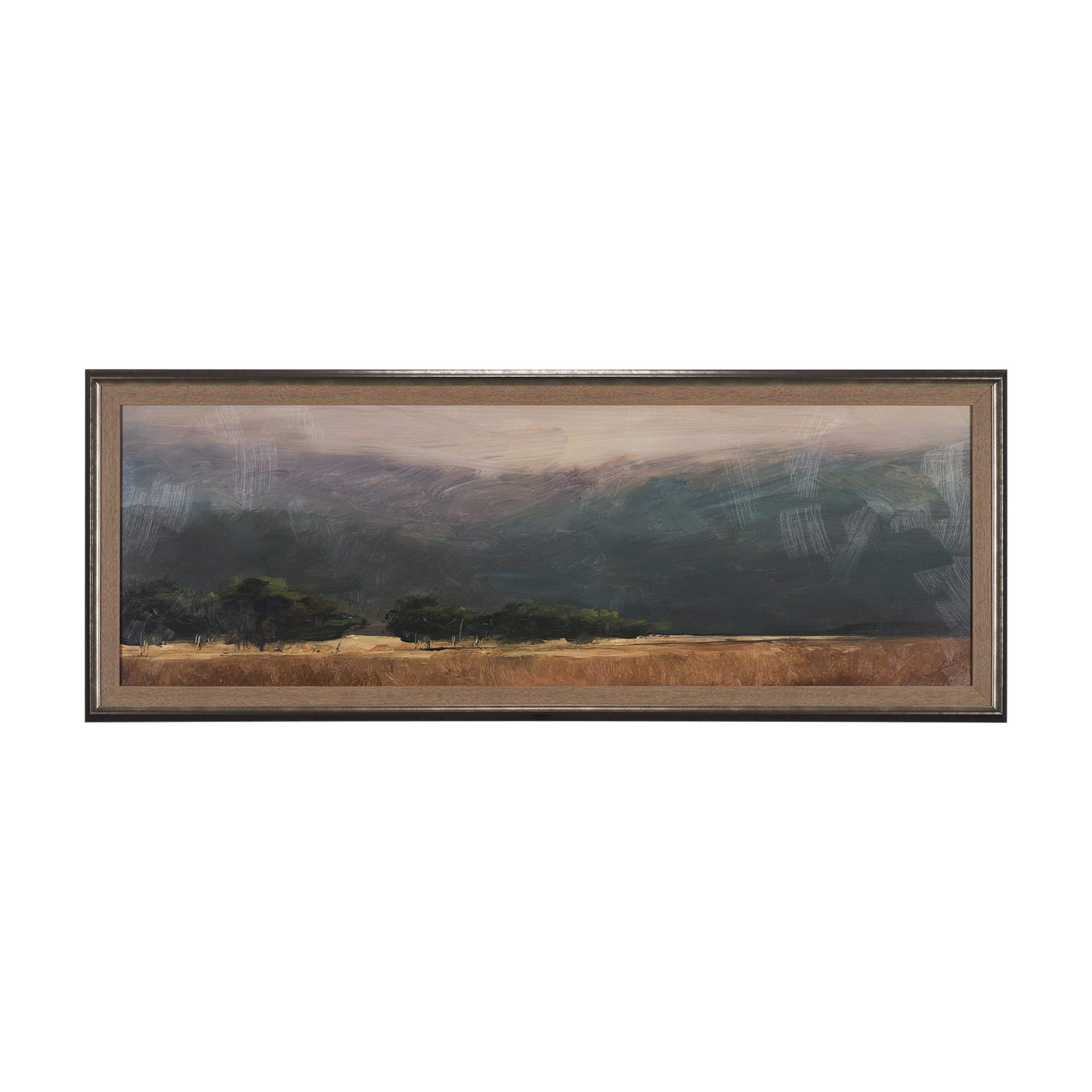 Haze Landscape by Mercana Studio a Hand Embellished Textured Framed Art Print — product photograph