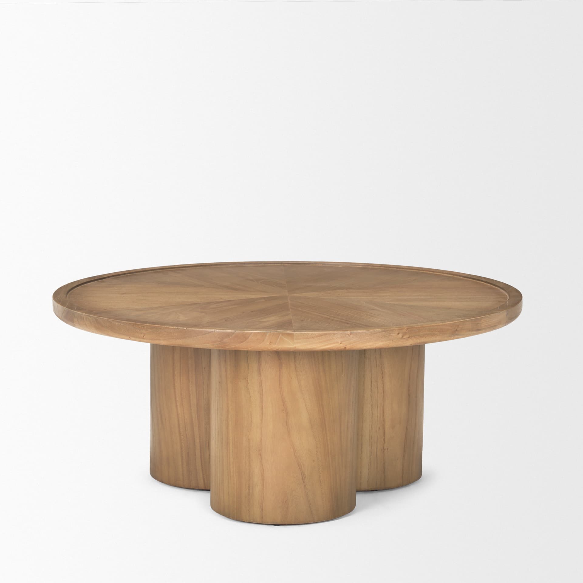Tavi Medium Brown Round Coffee Table — product photograph