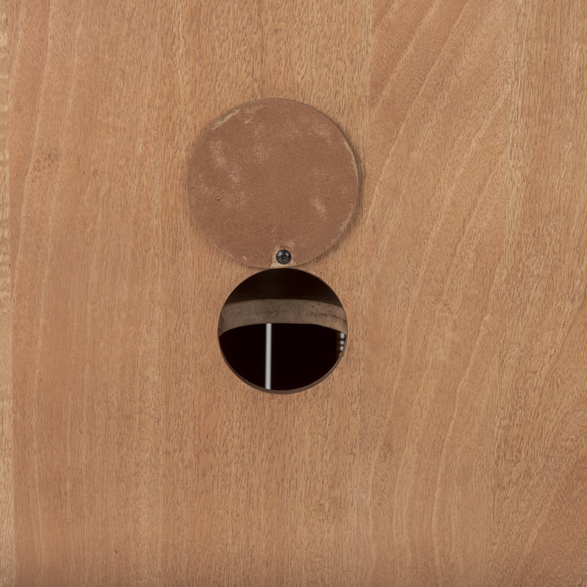 Grier 36" Light Brown Wood w/ Cane 2 Door Accent Cabinet — product photograph
