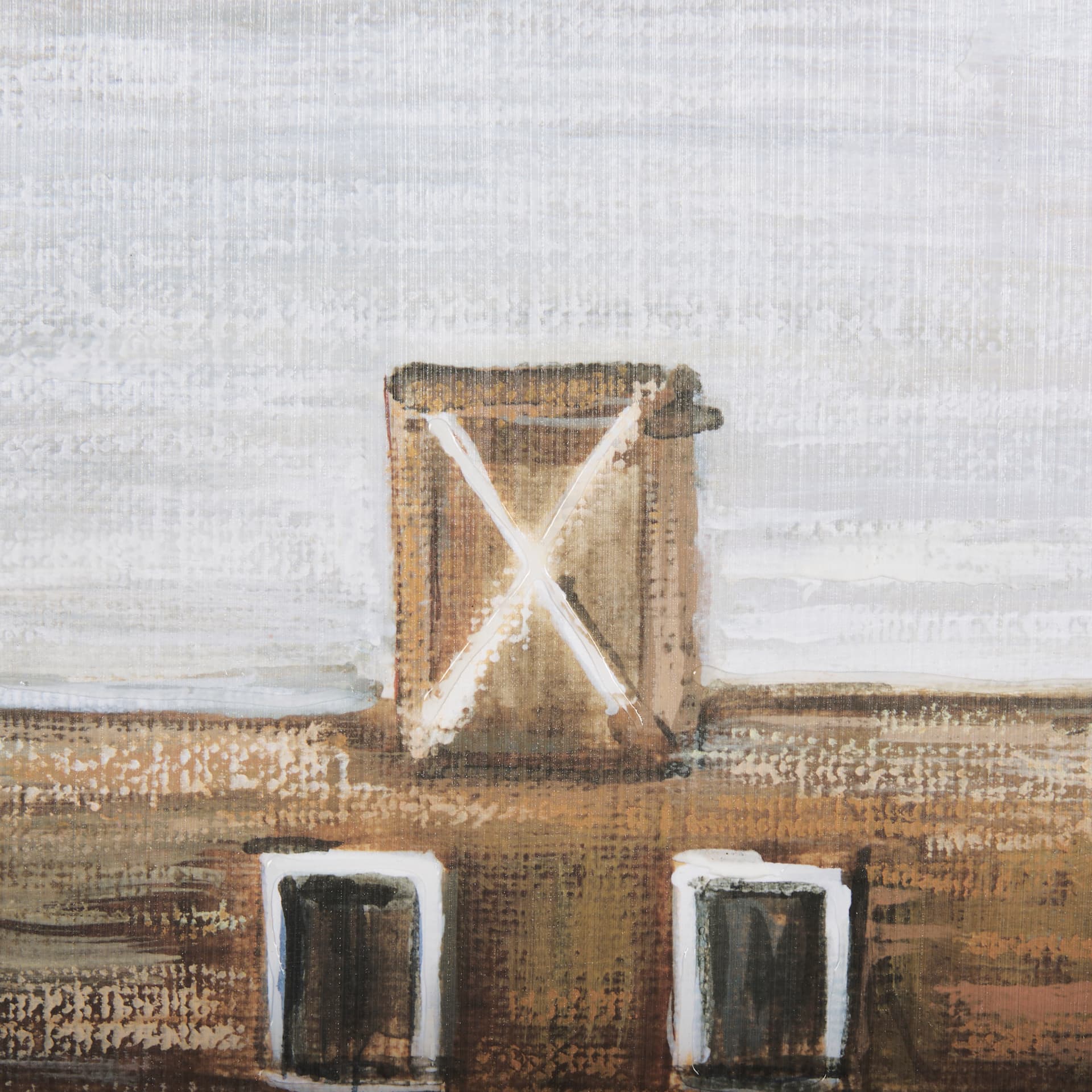 Old Barn II by Mercana Studio a Hand Embellished Textured Framed Art Print — product photograph