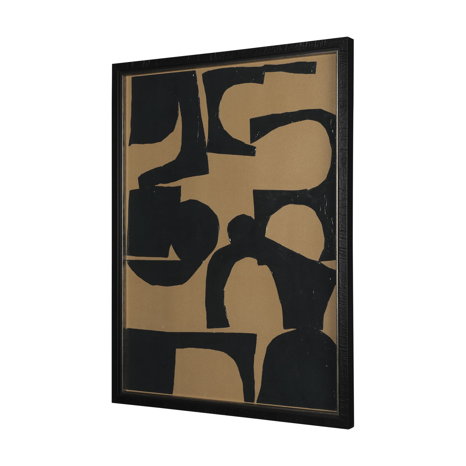 Teltow by Mercana Studio a Hand Embellished Textured Framed Art Photograph Matted under Glass — product photograph