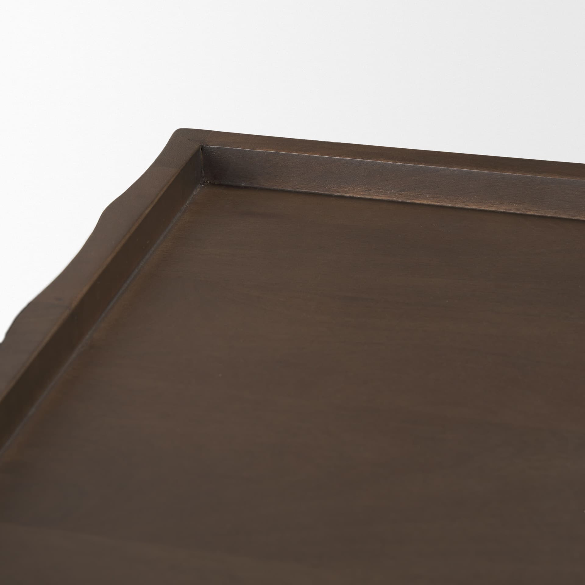 Swanson Dark Brown Wooden Scalloped Sideboard — product photograph