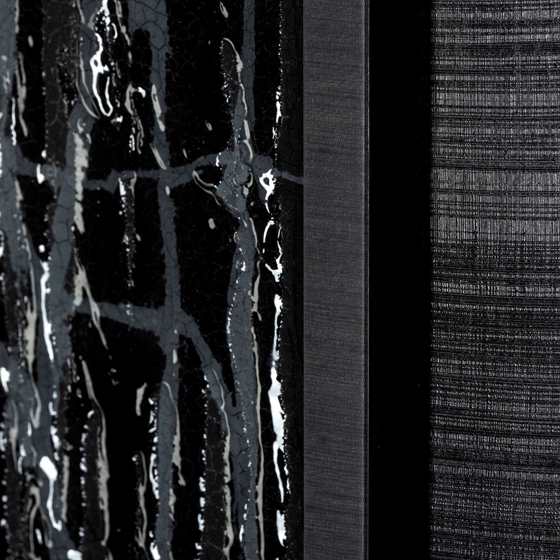 Midas Touch II by Barbara Fleming a Hand Embelished Textured Framed Art Print Matted under Glass — product photograph