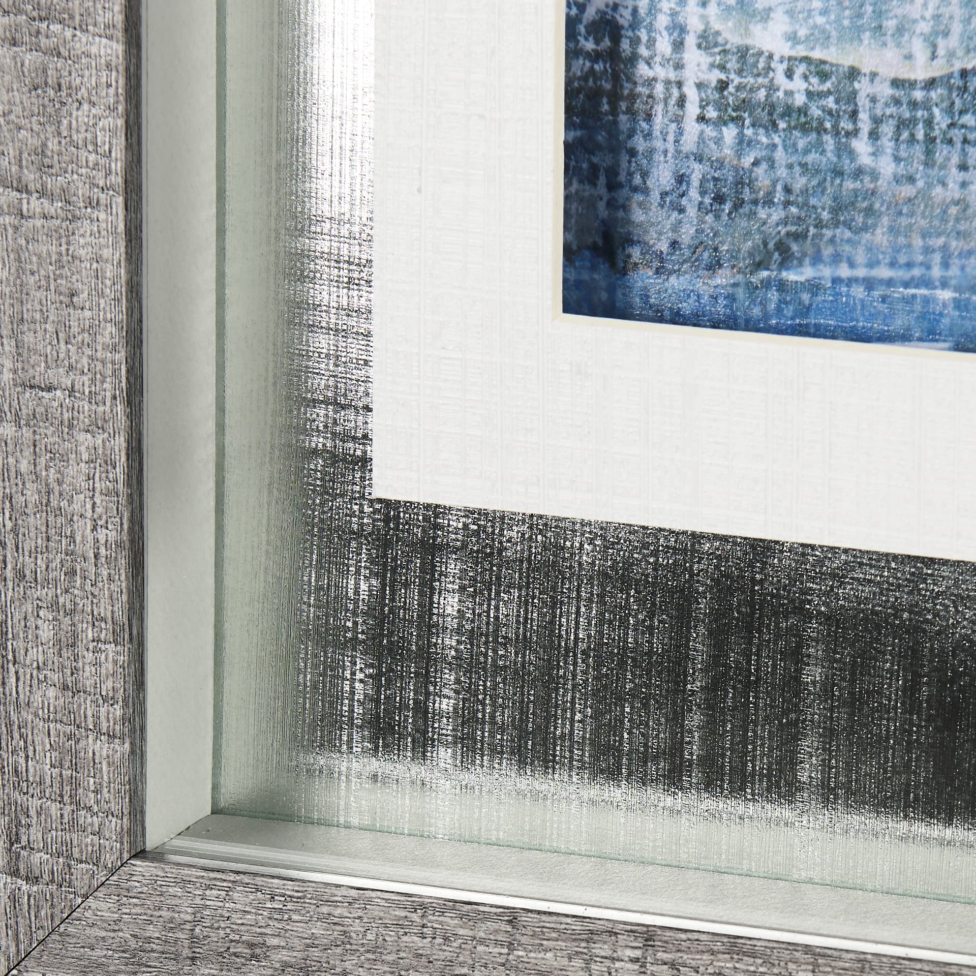 A Fresh Winter Morning II by Mercana Studio Hand Embellished Framed Art Print Matted under Glass — product photograph
