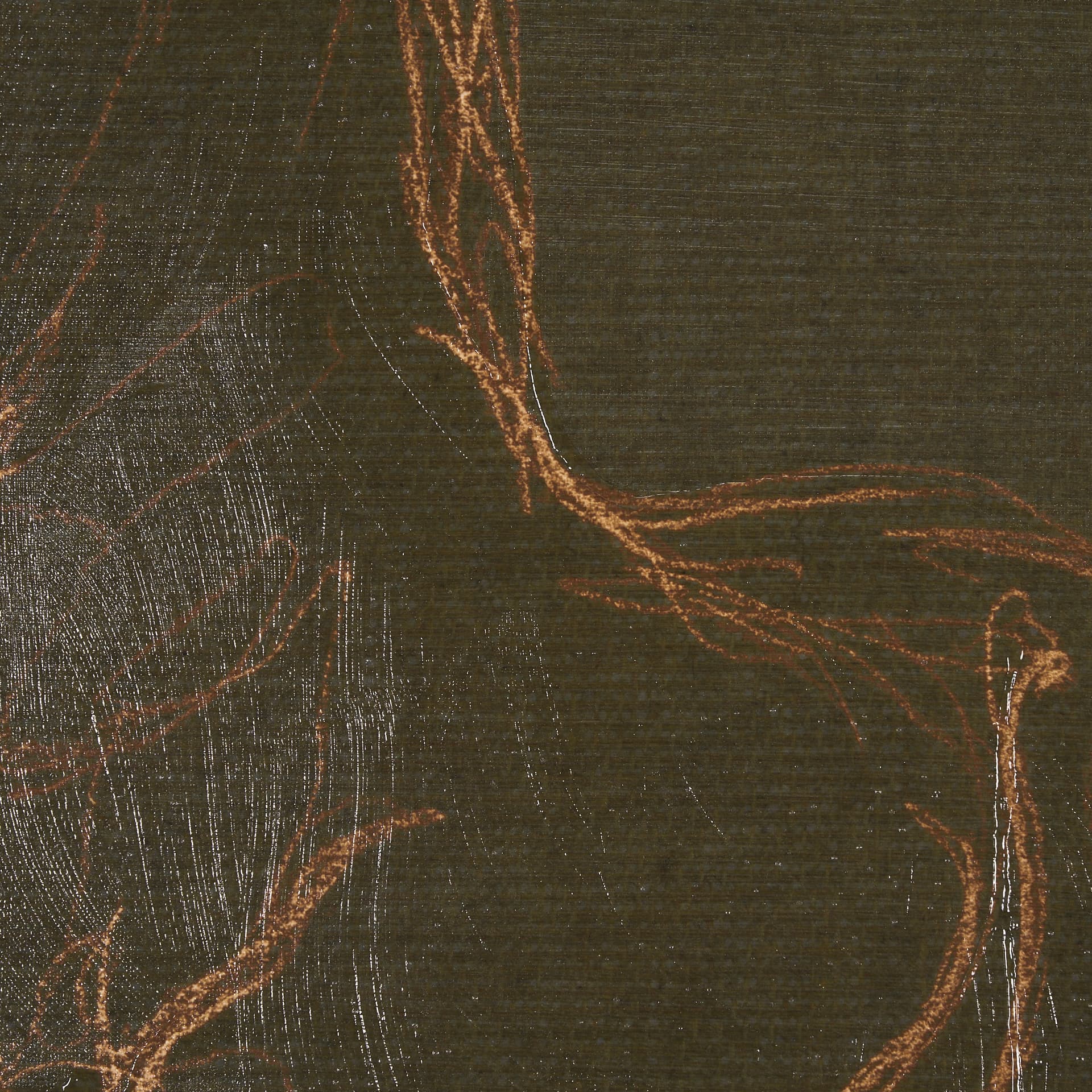 Horse IV Olive by Mercana Studio a Hand Embellished Textured Framed Art Print — product photograph