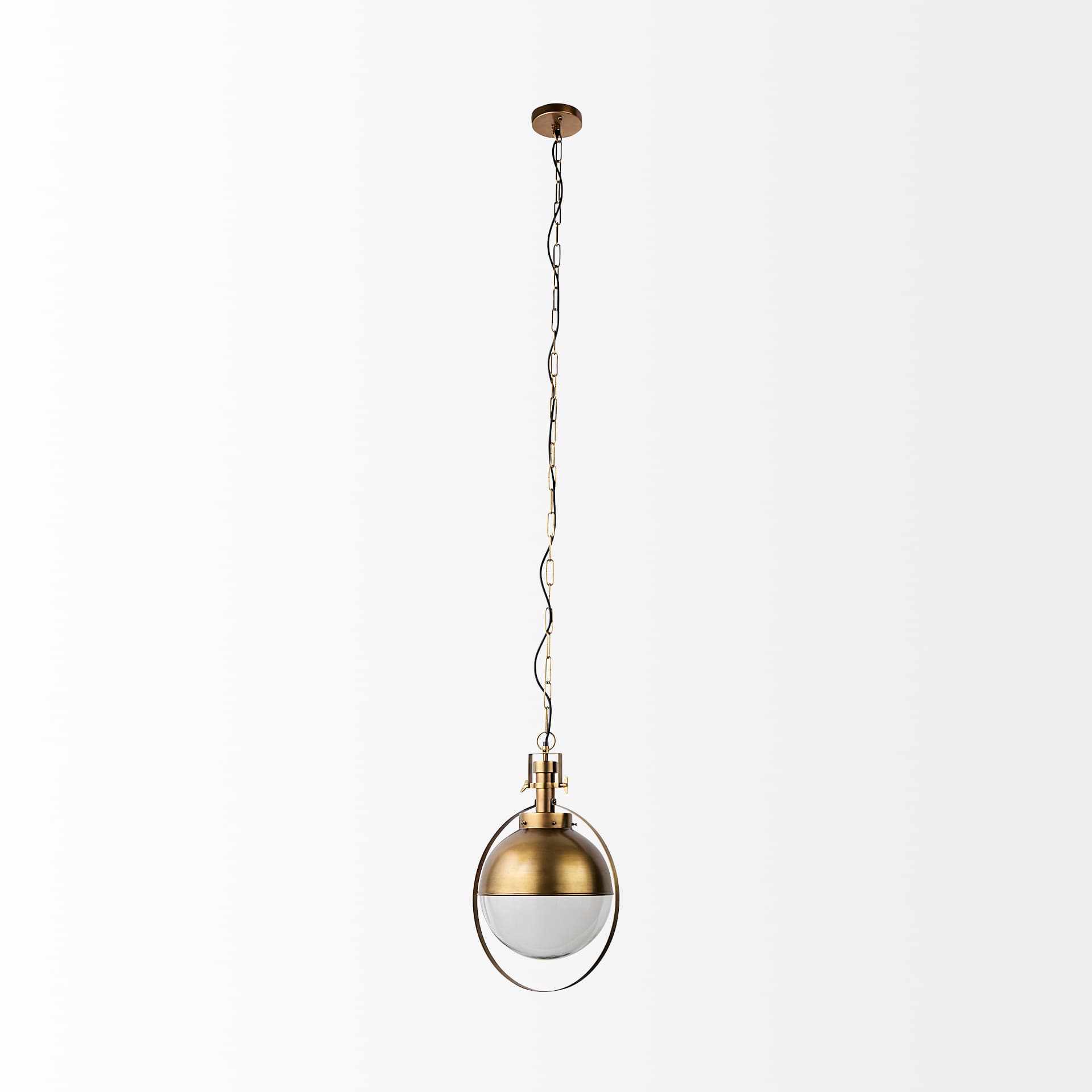 Leighton I 15x20 Gold Toned Metal Spherical Pendant Light — product photograph