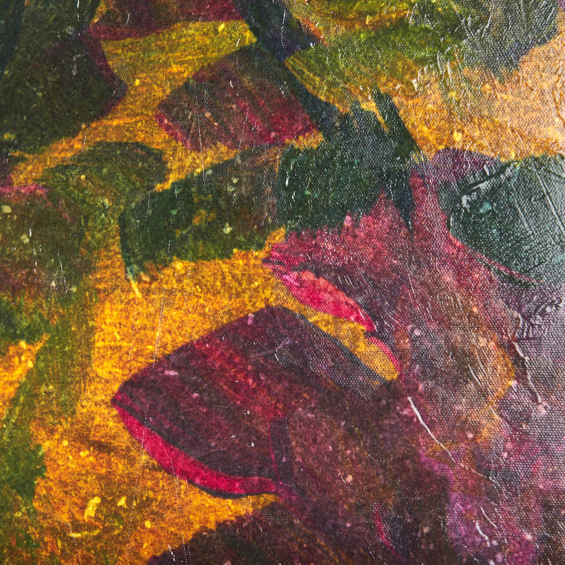 Midnight Flower II by Mercana Studio a Hand Embellished Textured Canvas — product photograph