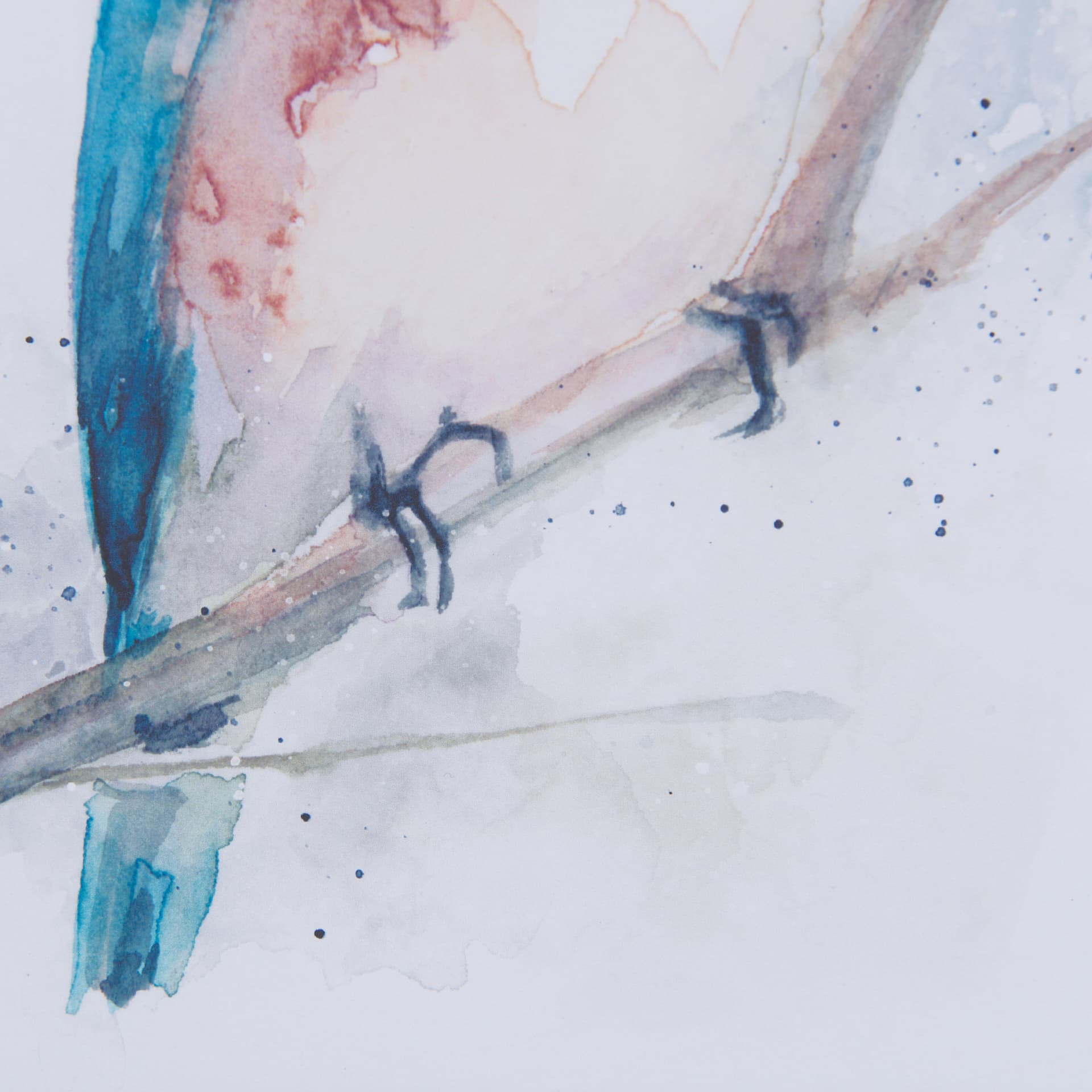 Eastern Blue VI by Mercana Studio a Hand Embellished Textured Framed Art Print Matted under Glass — product photograph