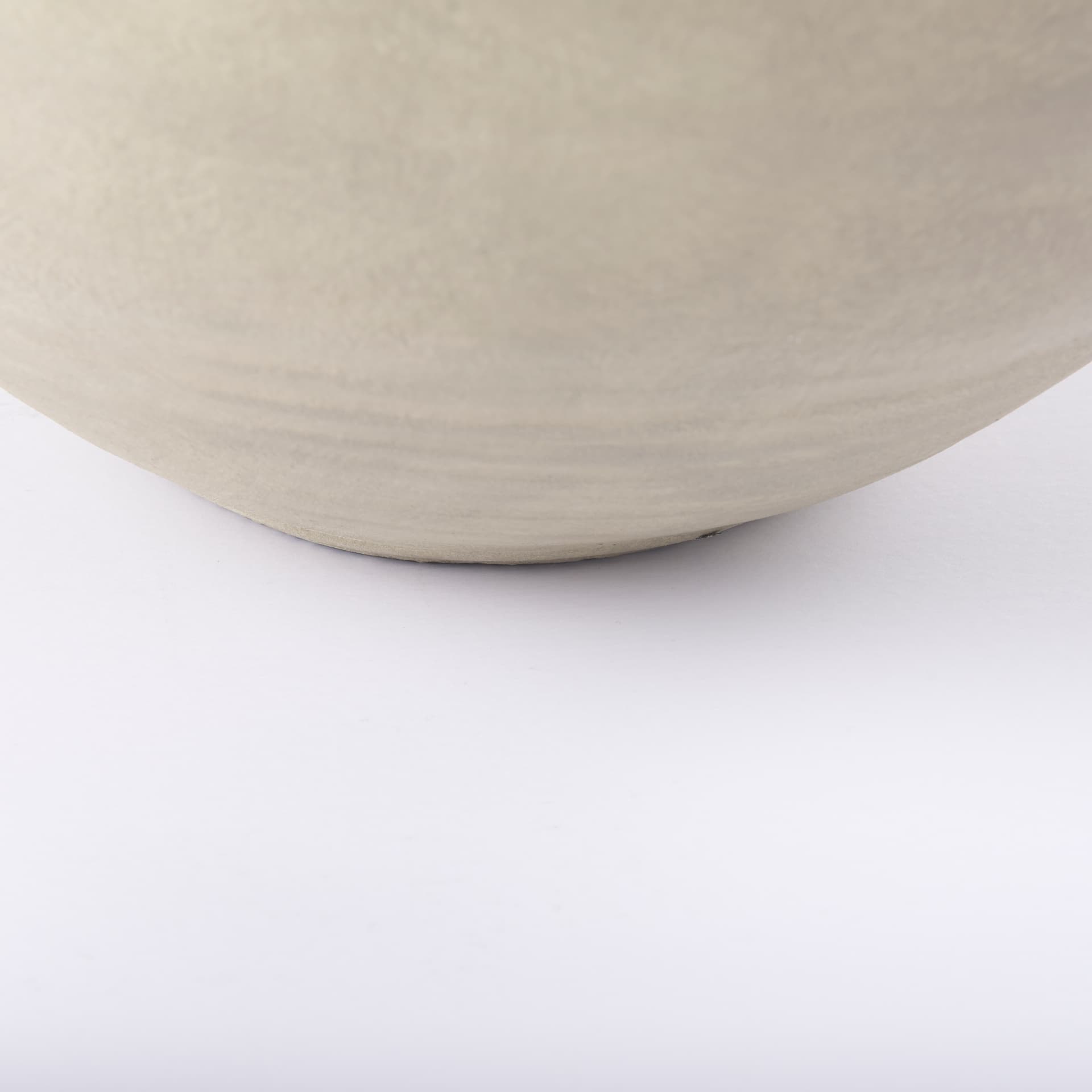 Amos 18.5L x 18.5W x 24.4H White and Dark Beige Color Blocked Ceramic Floor Vase — product photograph