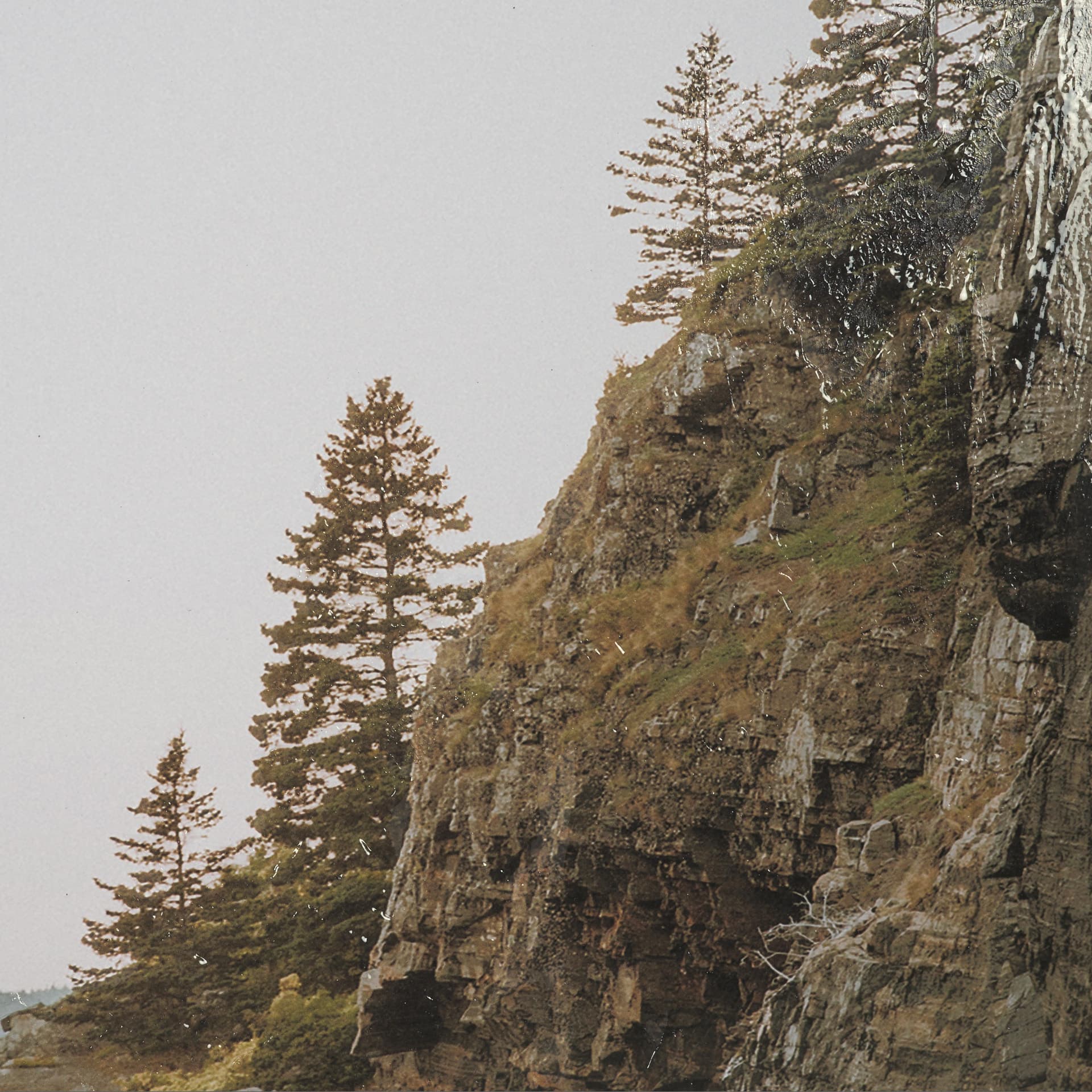 Maine Coastline by Kelly Frere Hand-Embellished FramedPhoto Print Matted under Glass — product photograph