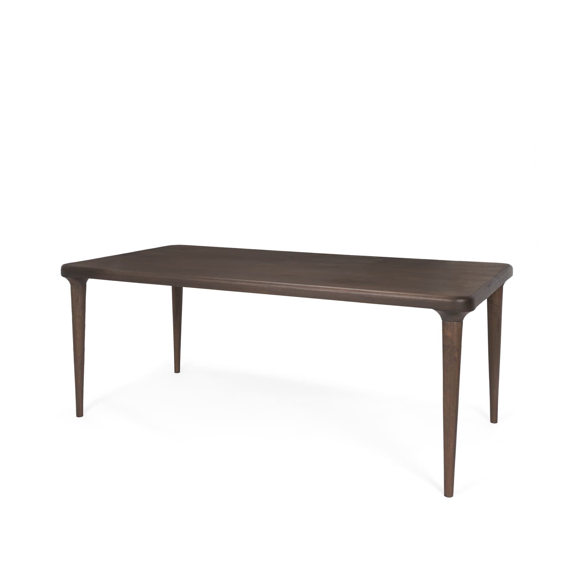 Suvan 72"L x 36"W Rectangular Dining Table | Modern | Med-Dark Brown Wood | Seats 6 — product photograph