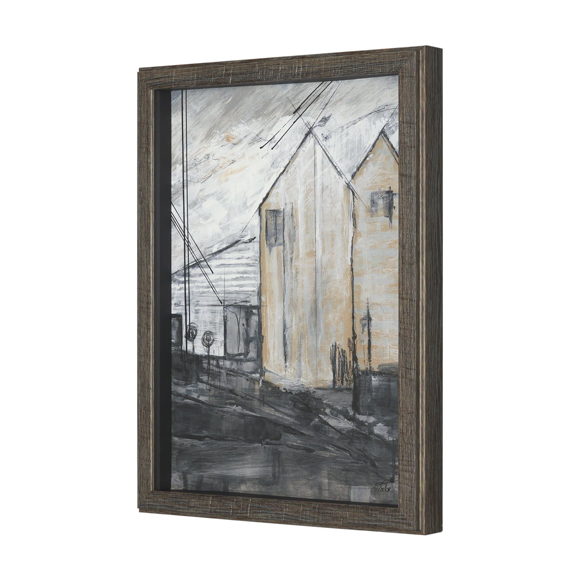 Community 4D by Mercana Studio Framed Artwork Matted under Glass — product photograph