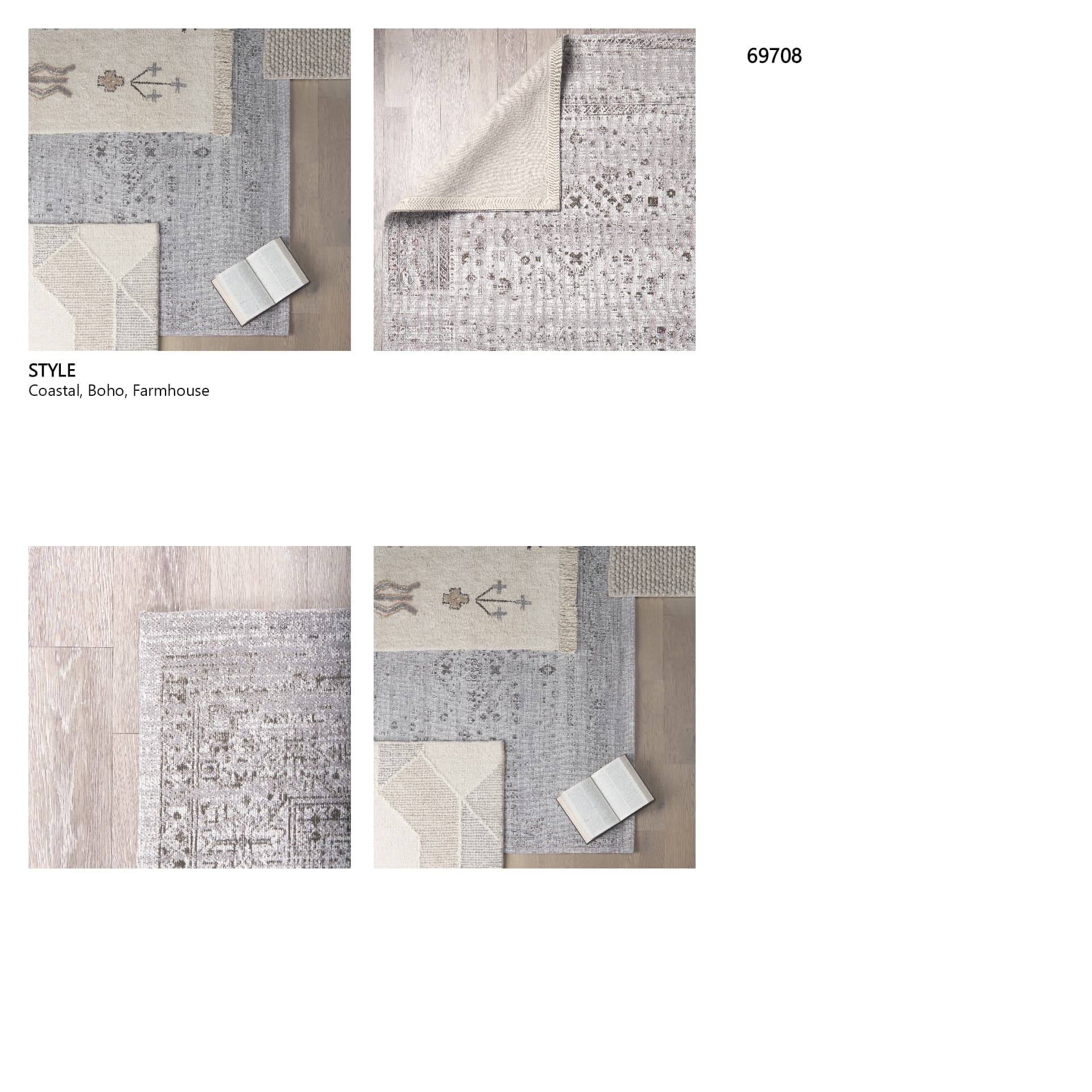 Kaiya 5 x 8 Rug — in a styled room