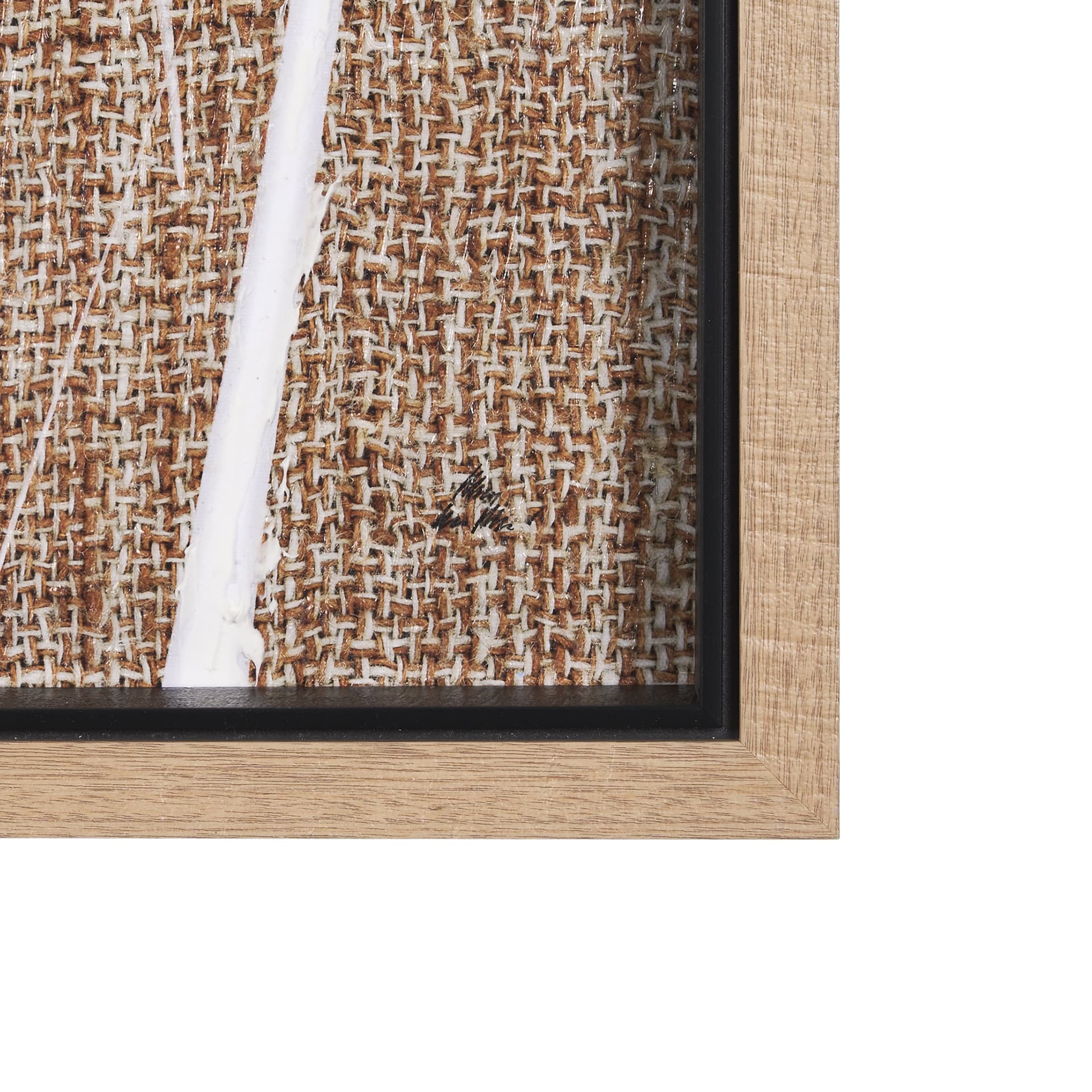 Meshy II by Mercana Studio a Hand Embellished Textured Framed Art Print — product photograph