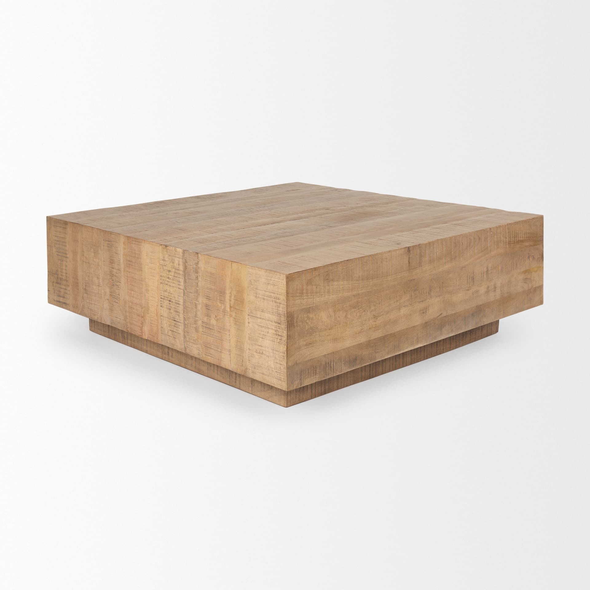 Hayden Light Brown Wood Square Coffee Table — product photograph