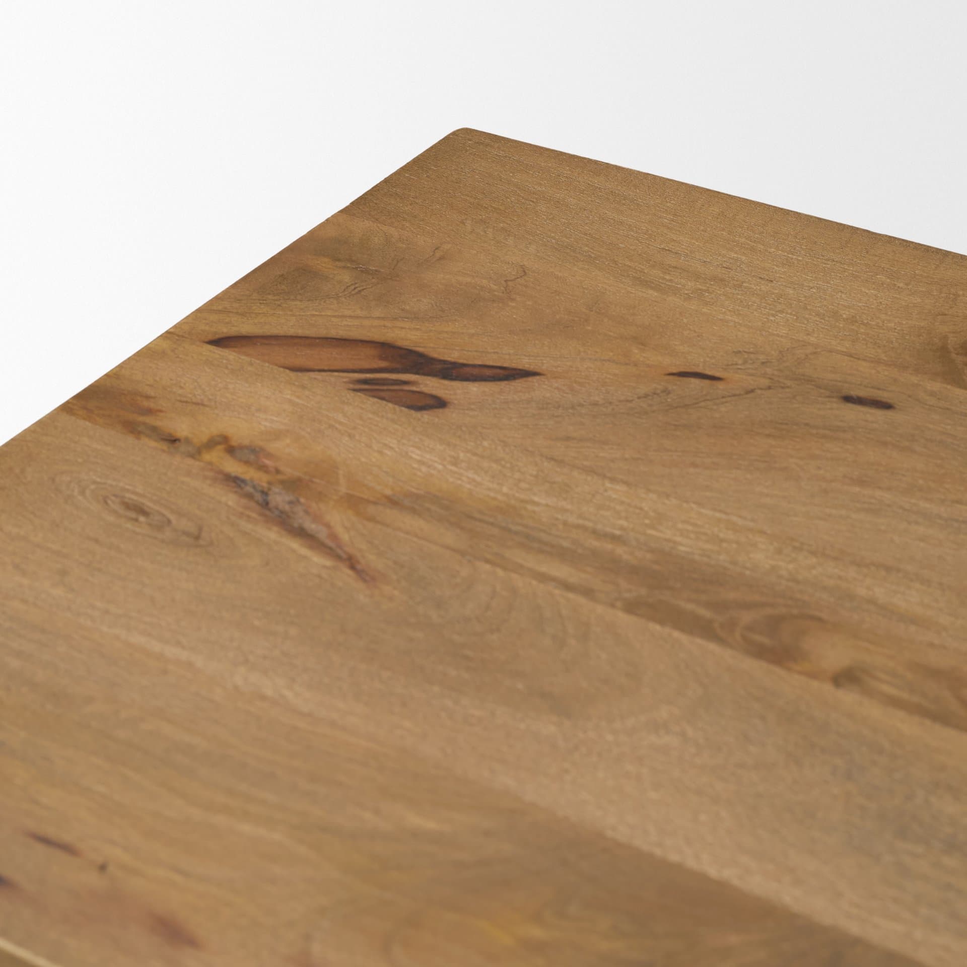 Notts Brown Wood 2-Door Accent Cabinet — product photograph