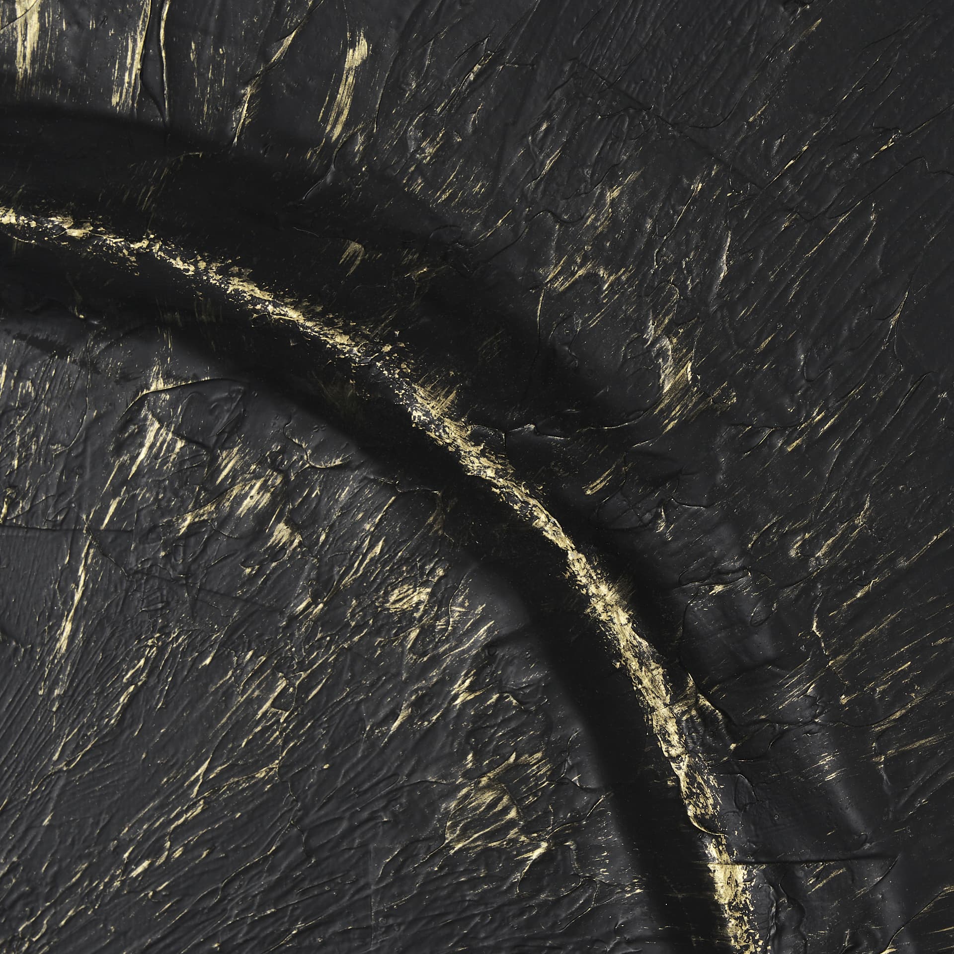 Equal Quadrants Black by Studio M a handmade Original Framed 3D Textured Artwork under Glass — product photograph