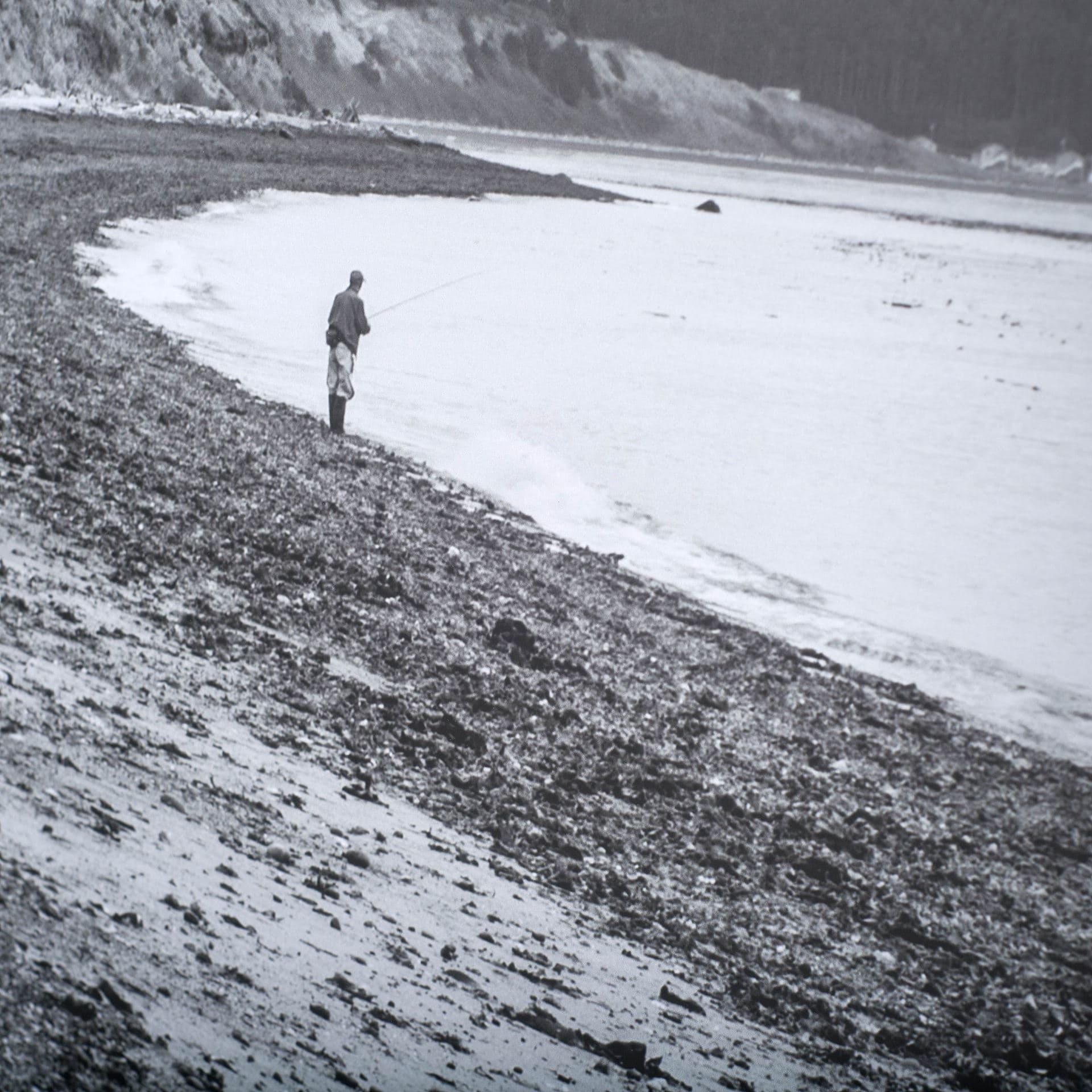 Fisherman, Ebeys Landing Whidbey Island by Bisig, Steve a Framed Photo Art Print Matted under Glass — product photograph