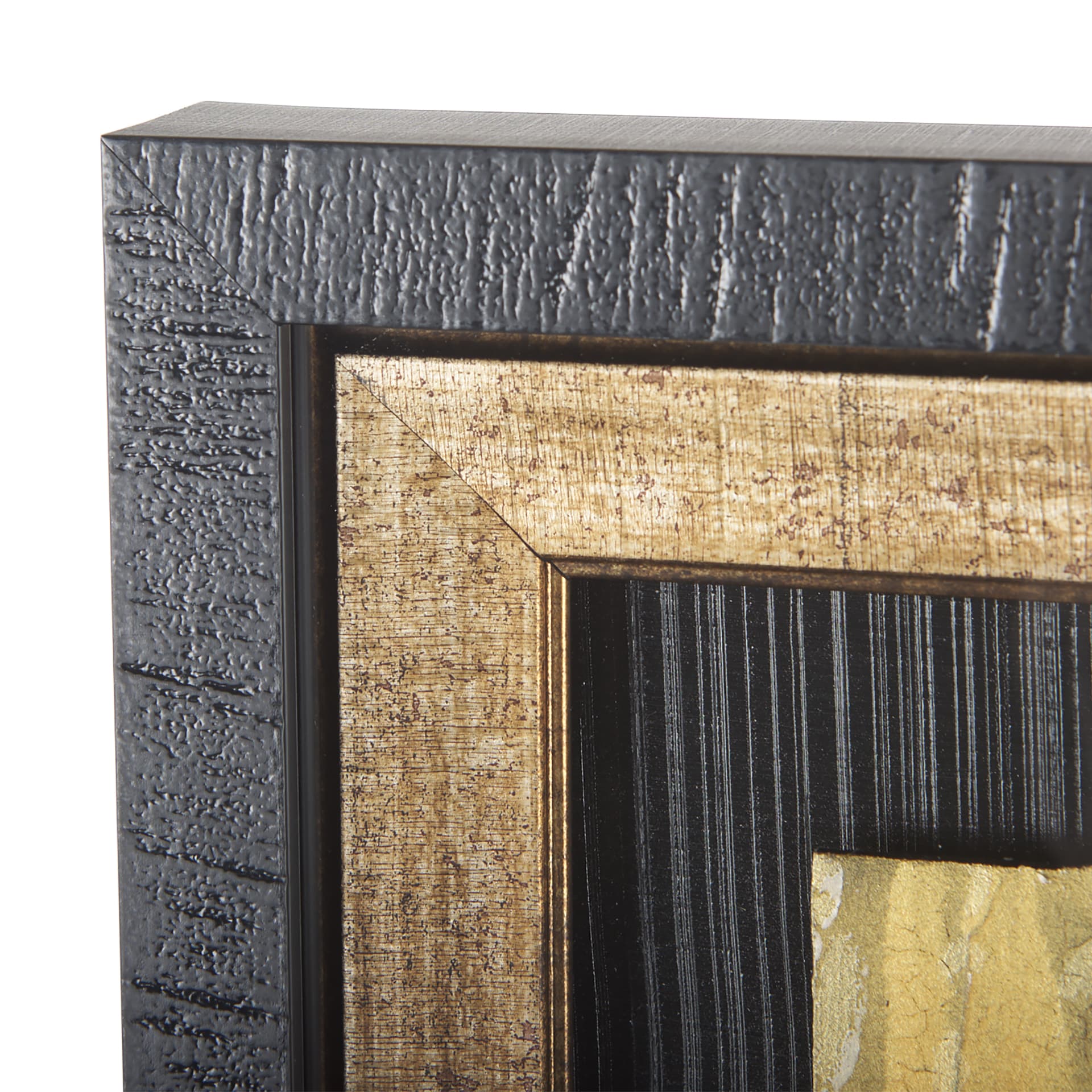 Midas Touch I by Barbara Fleming a Hand Embelished Textured Framed Art Print Matted under Glass — product photograph