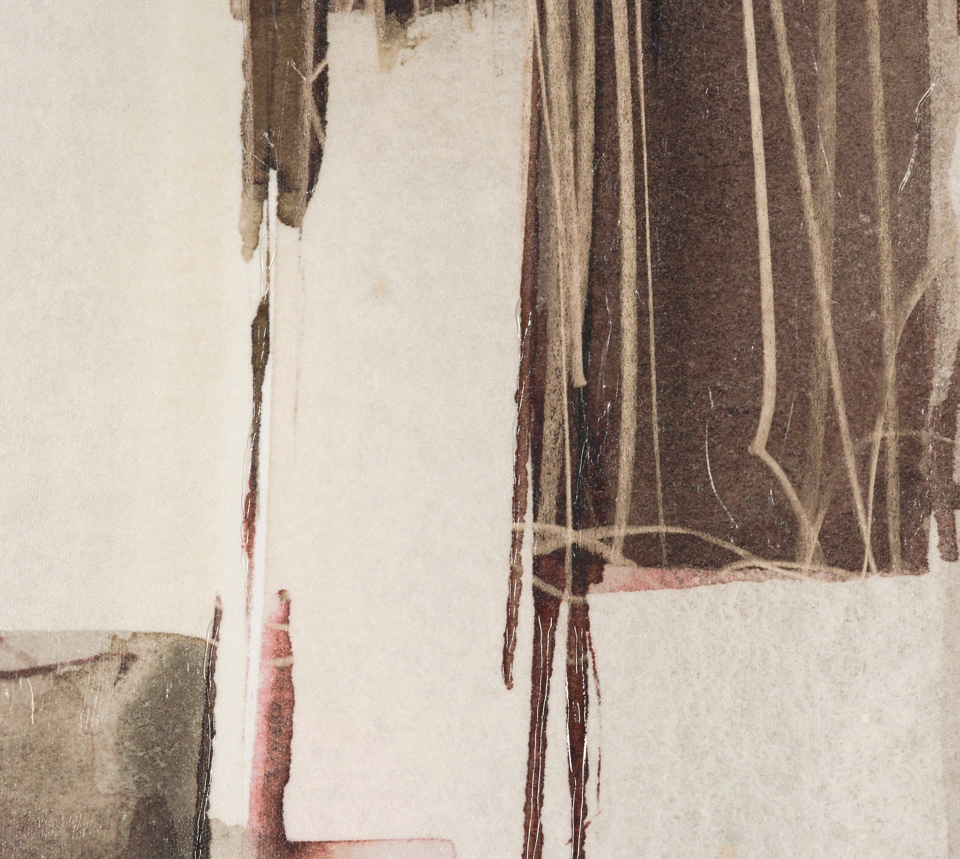 Quiet Constructs II by Mercana Studio Hand Embelished Textured Framed Artwork Matted — product photograph