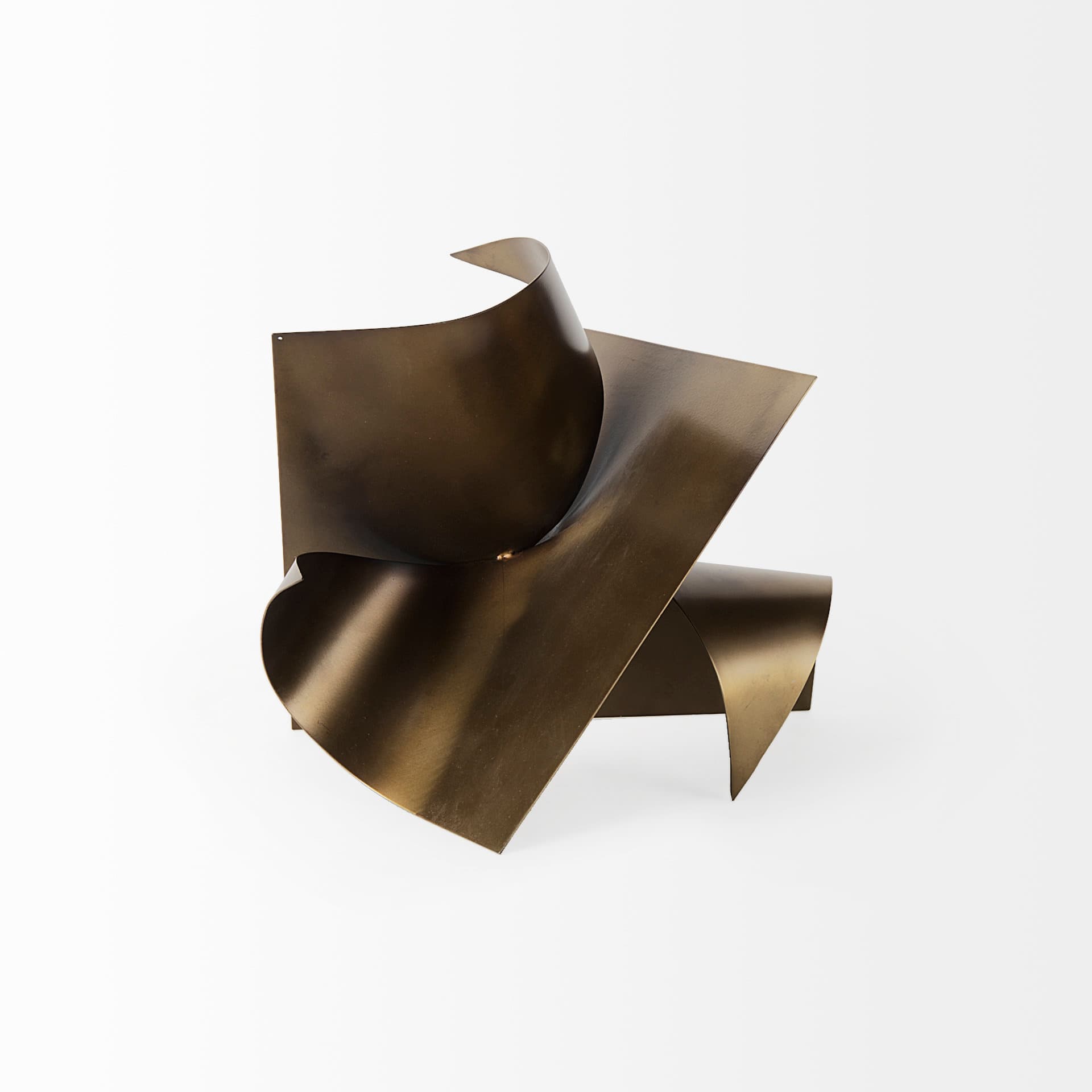 Francesca Antique Gold Metal Sculptural Decorative Object — product photograph