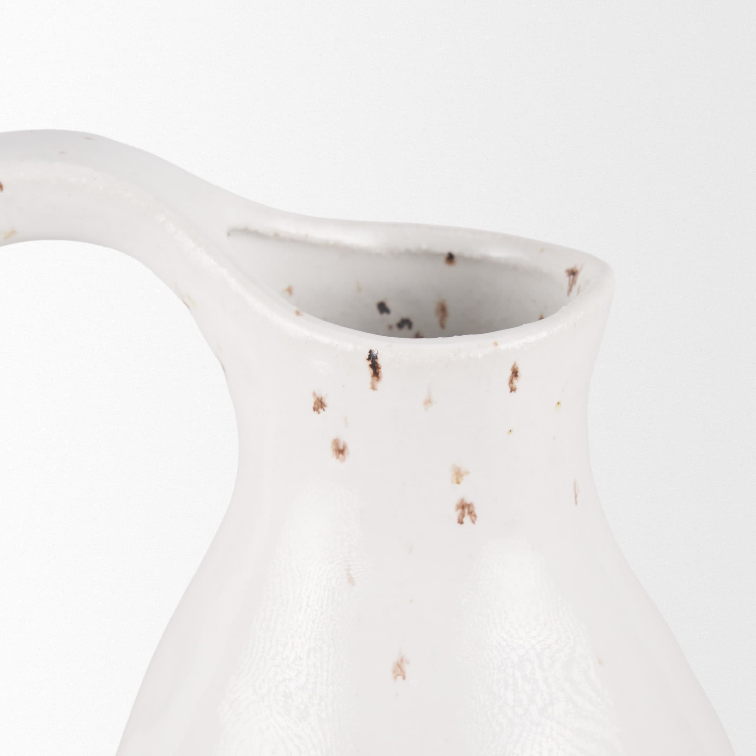 Valora Black Speckled Cream w/ Light Beige Ceramic Jug — product photograph