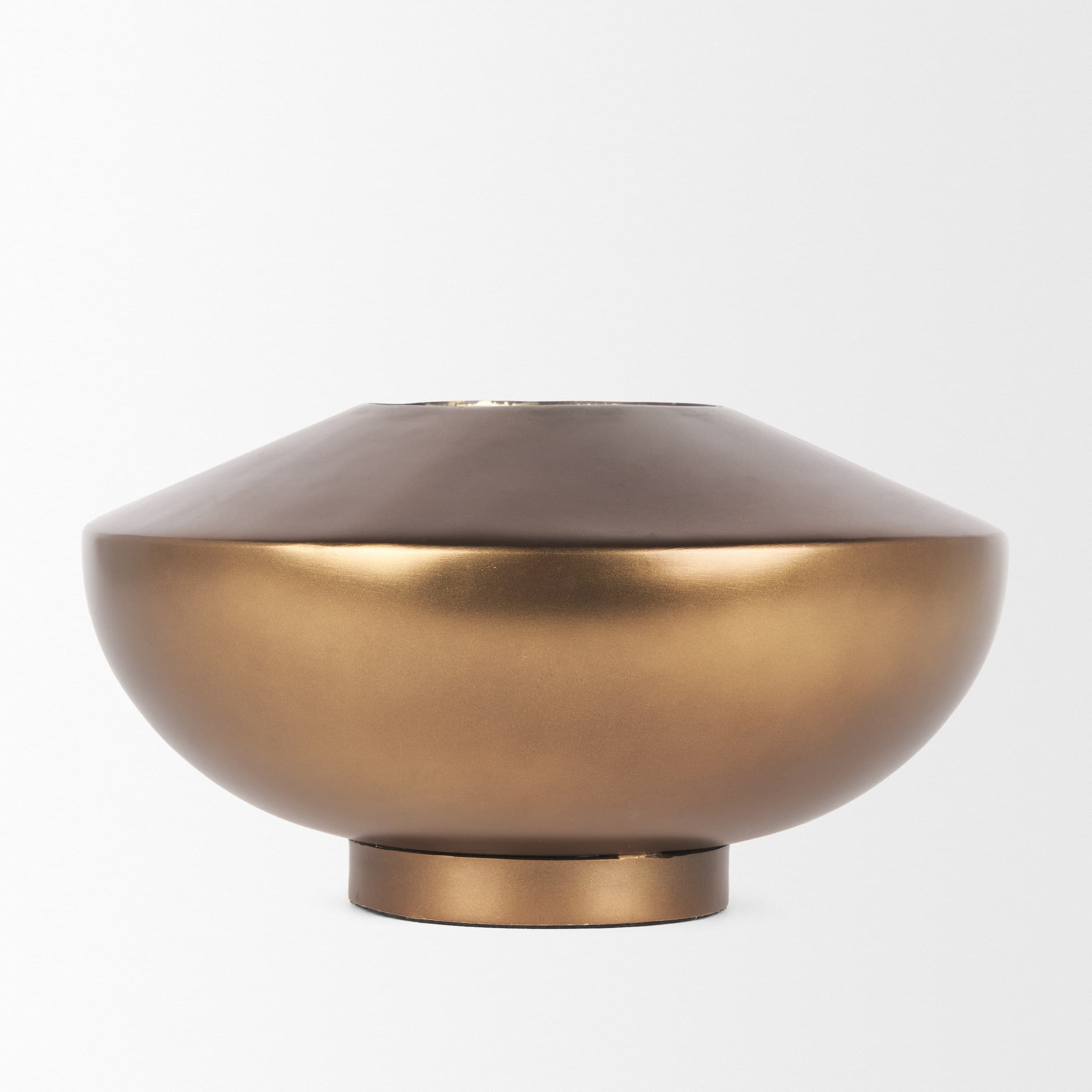 Quiana Large Gold Metal Vase — product photograph