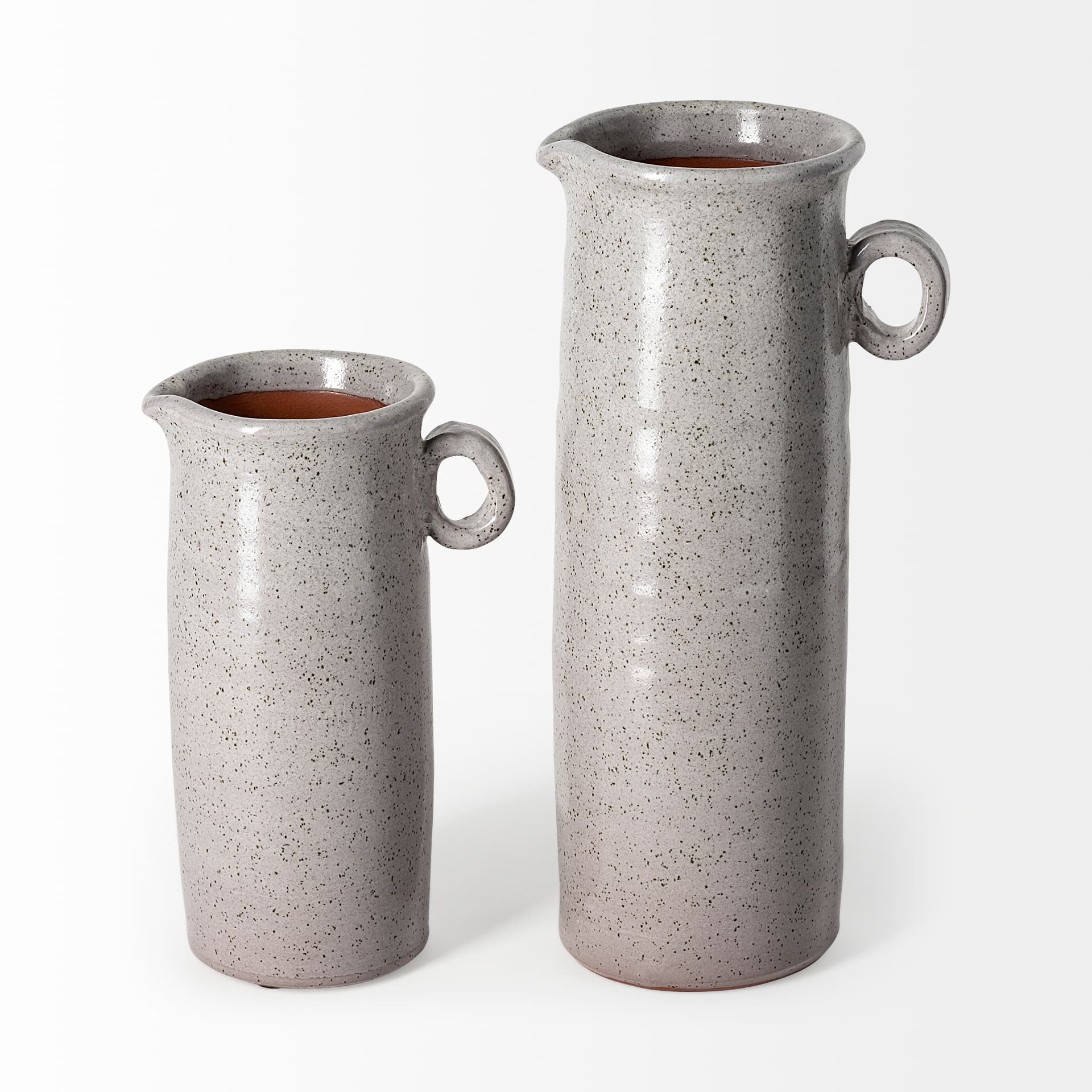 Frieda Small Freckled Gray Ceramic Jug — product photograph