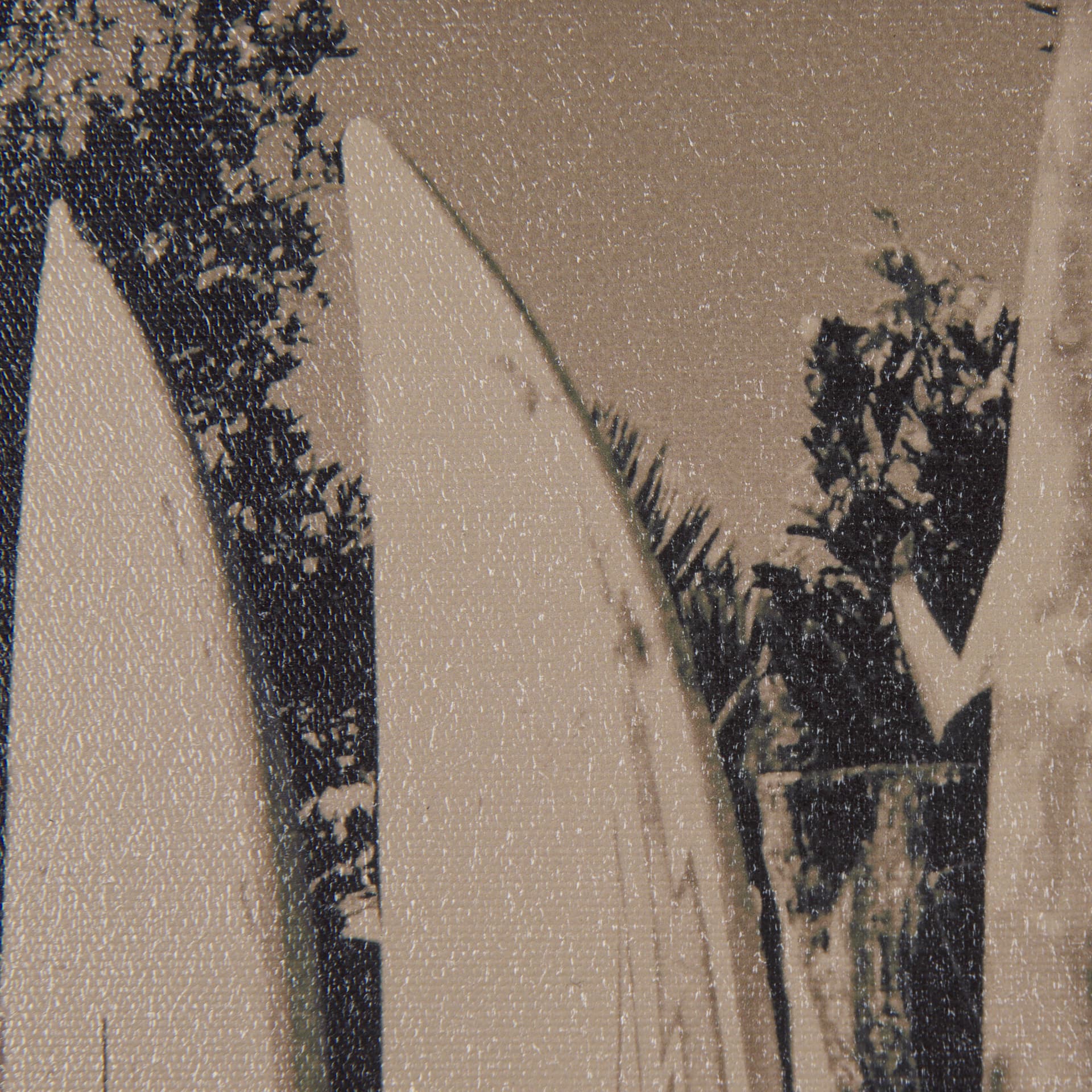 Surf Fence by Mercana Studio a Hand Embellished Textured Framed Art Print — product photograph