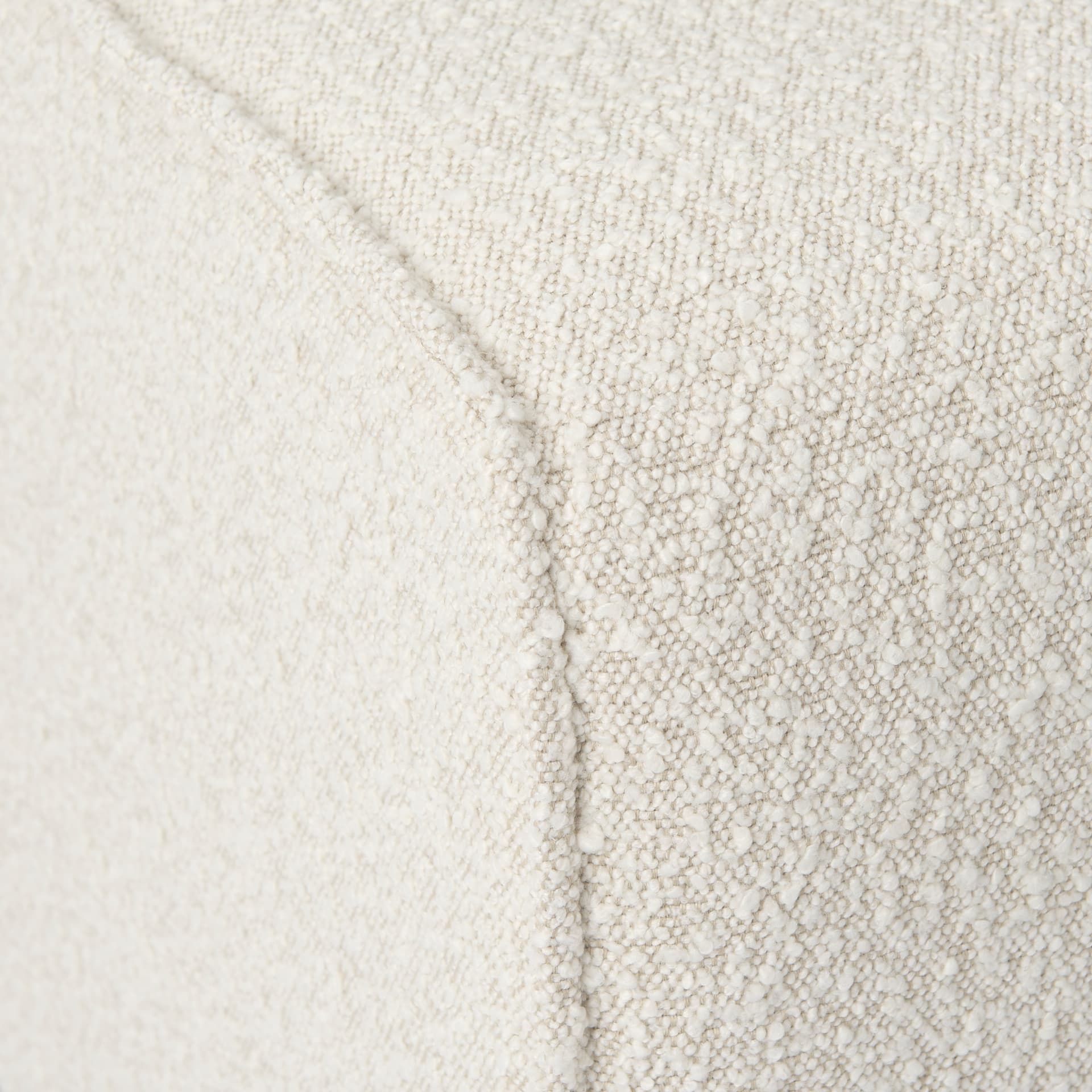 Damon Barrel Back Dining Arm Chair | Cream Fabric w/ Caster Base — product photograph