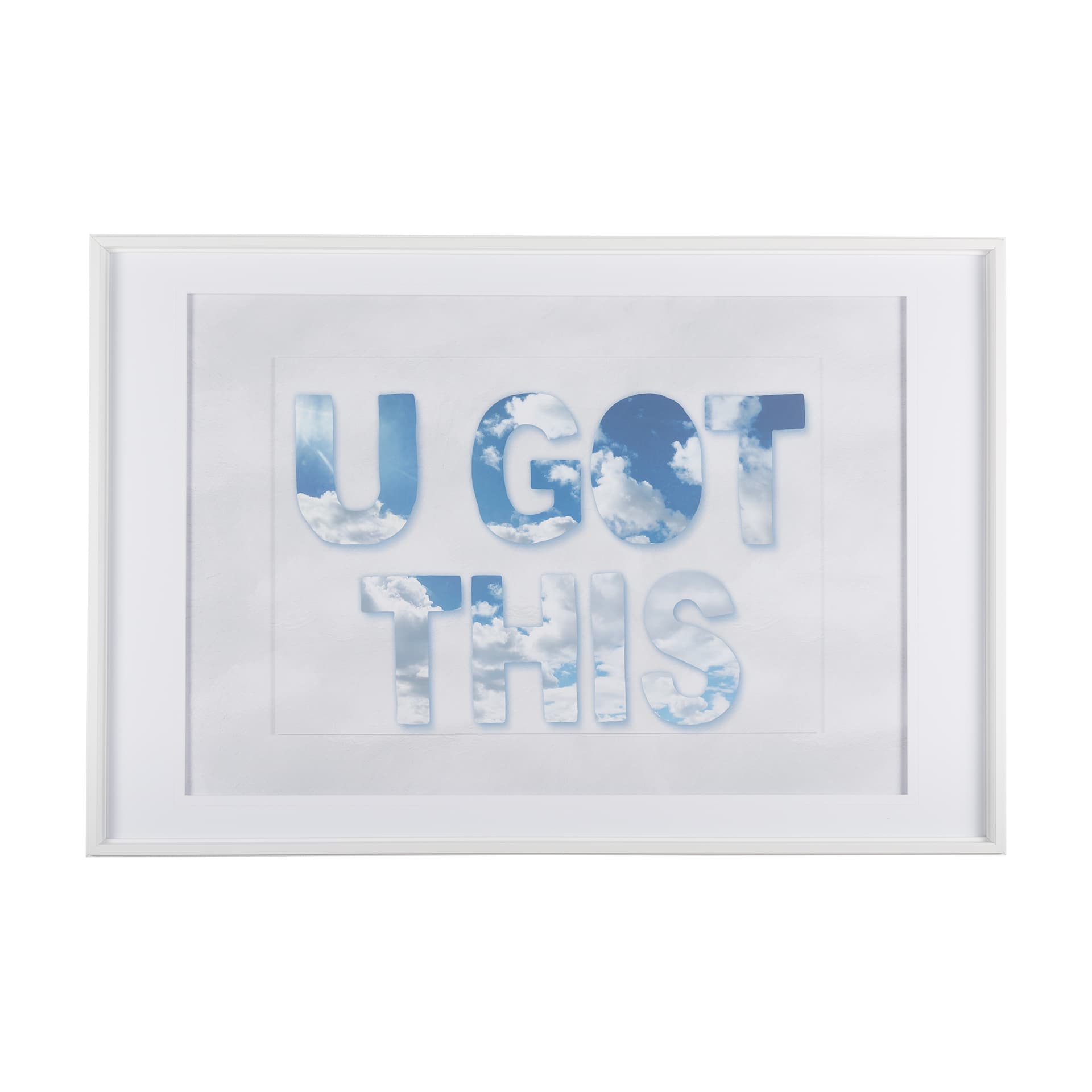Simple Voice -This by Mercana Studio a Framed Art Print Matted under Glass — product photograph