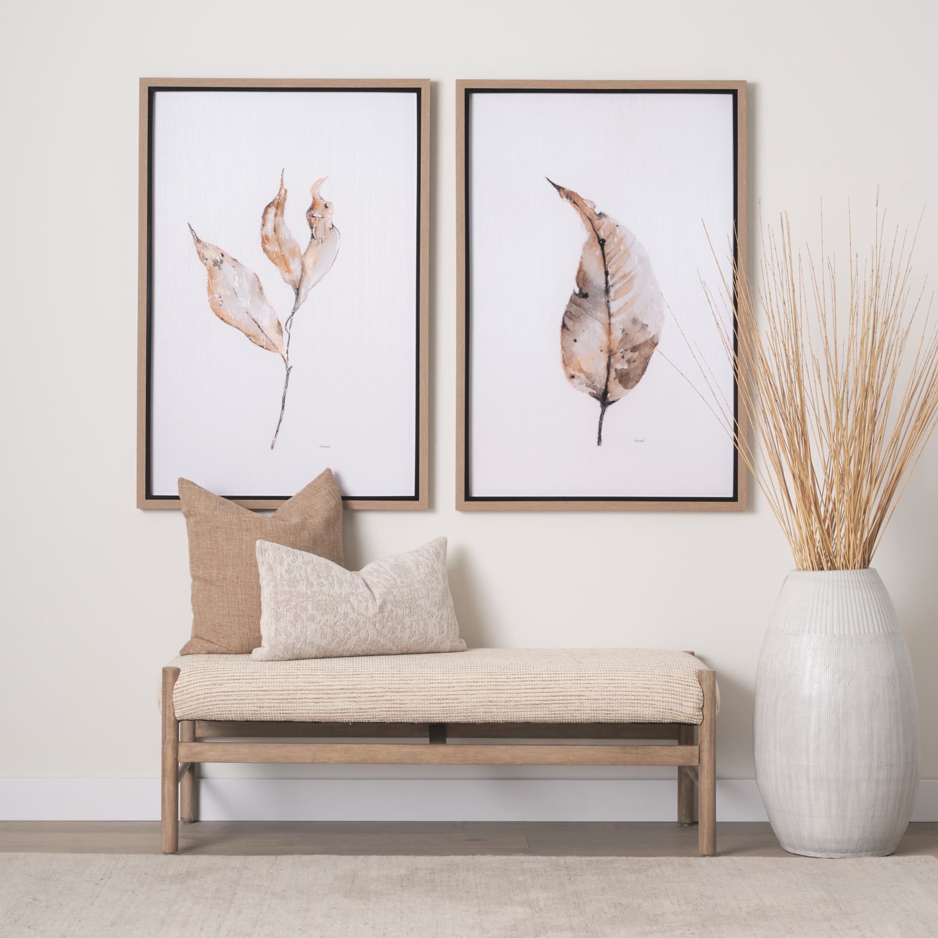 Autumn Message I by Mercana Studio a Hand Embellished Textured Framed Art Print — product photograph