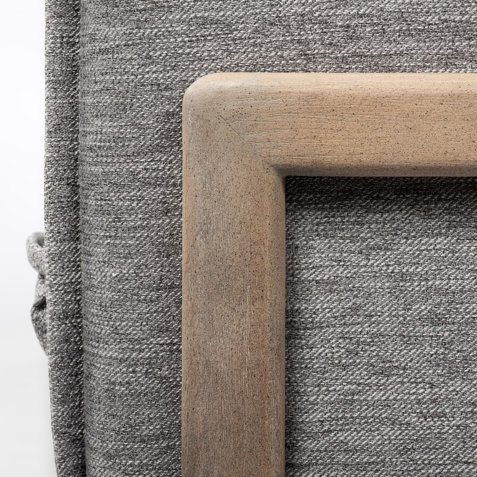 Roy I 84" Castlerock Gray Upholstered Three Seater Sofa — product photograph