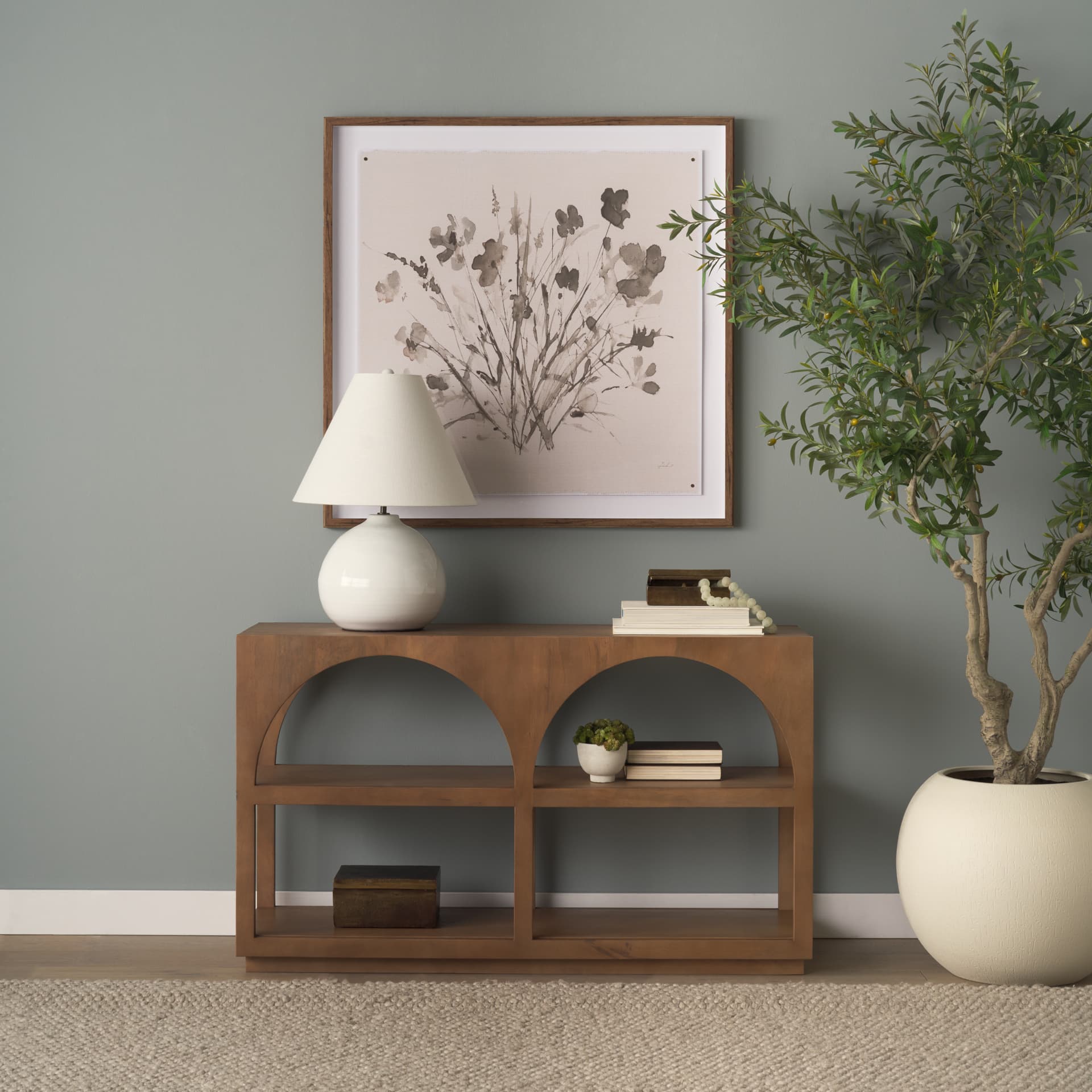 Floral Impressions III by Melody Ducharme a Framed Art Print Matted under Glass — product photograph