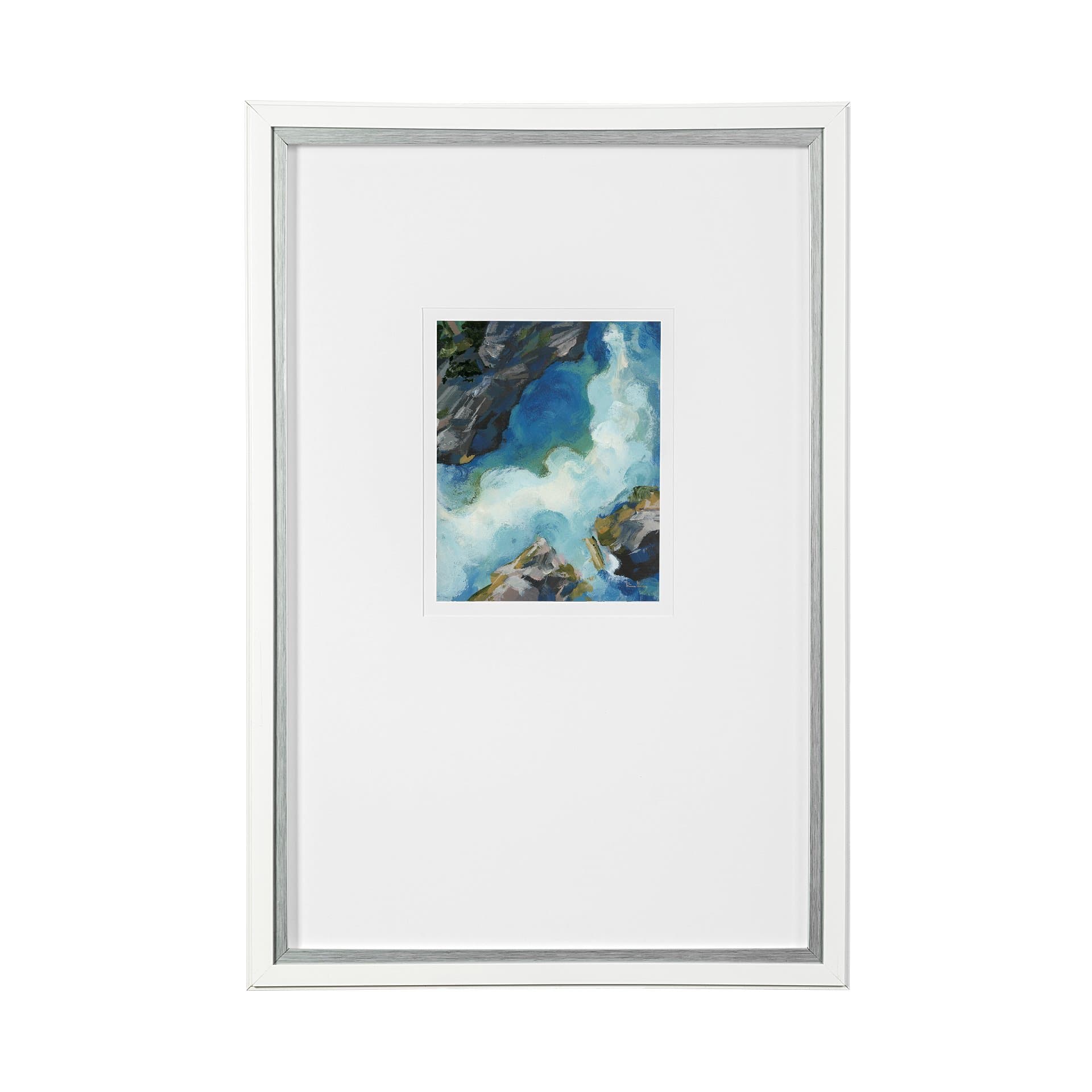 Aerial View II by Silvia Krause a Framed Art Print Matted under Glass — product photograph