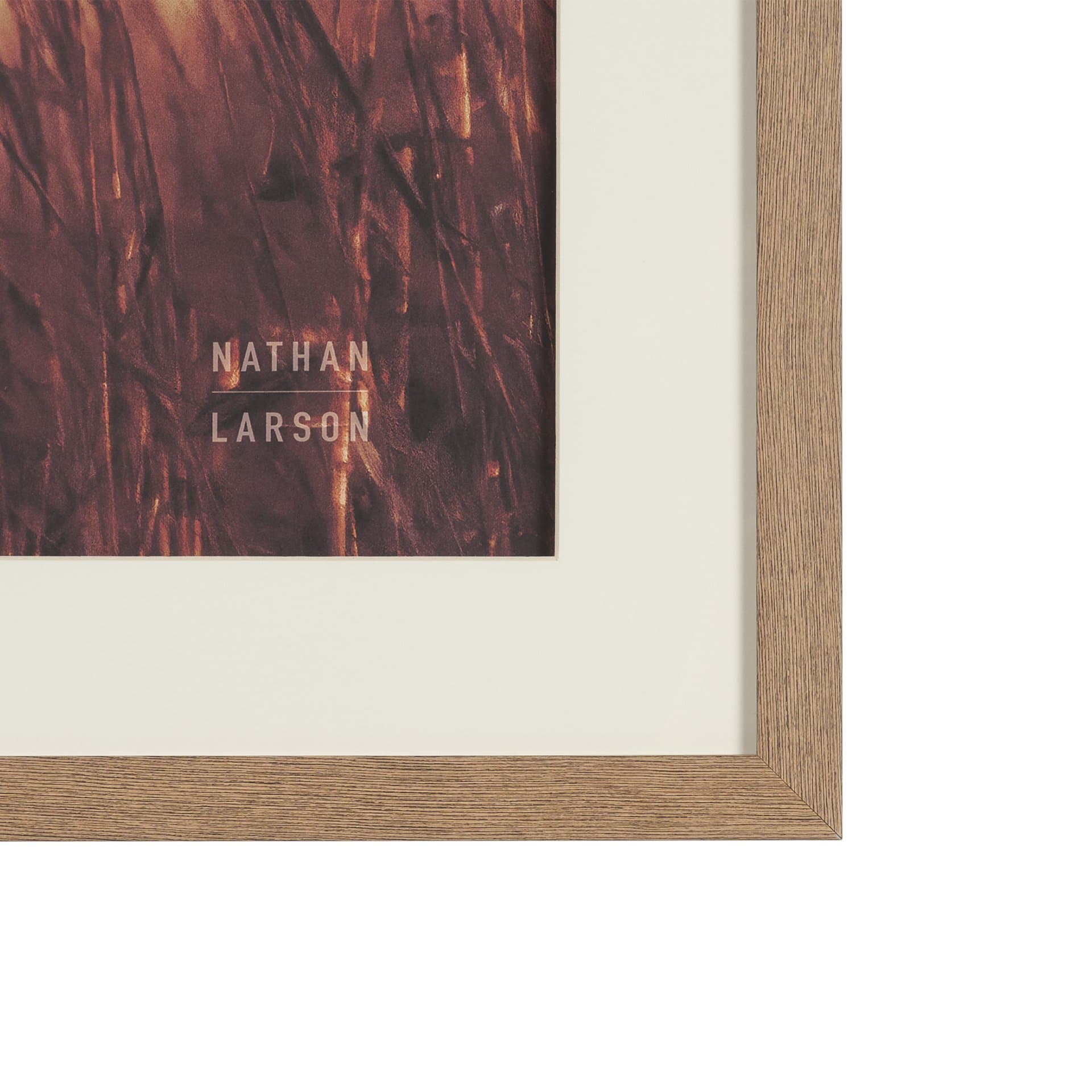 Meadowlark Call Antique by Nathan Larson FramedPhoto Matted under Glass — product photograph