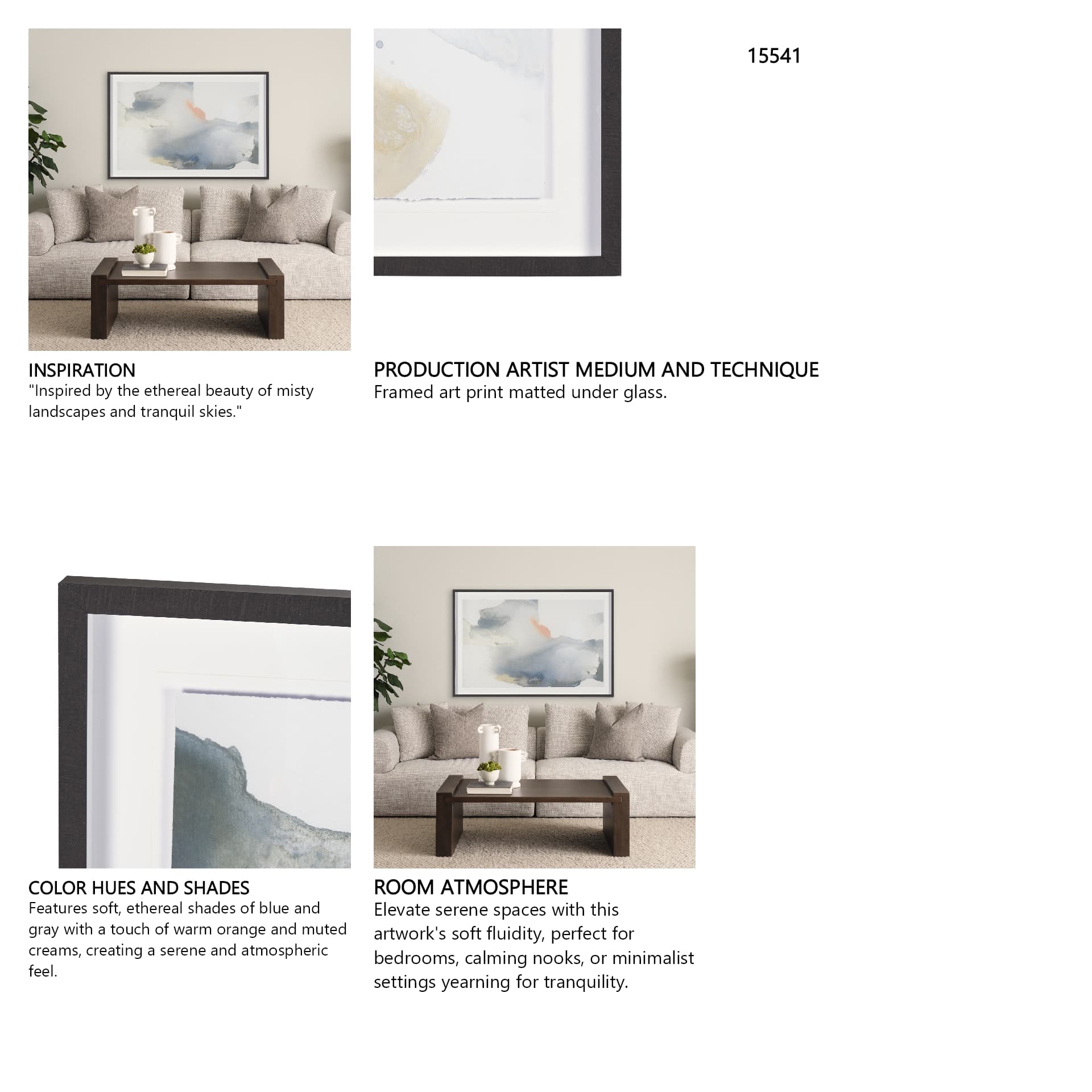 Emotions II by Ira Havuka a Framed Art Print Matted under Glass — in a styled room