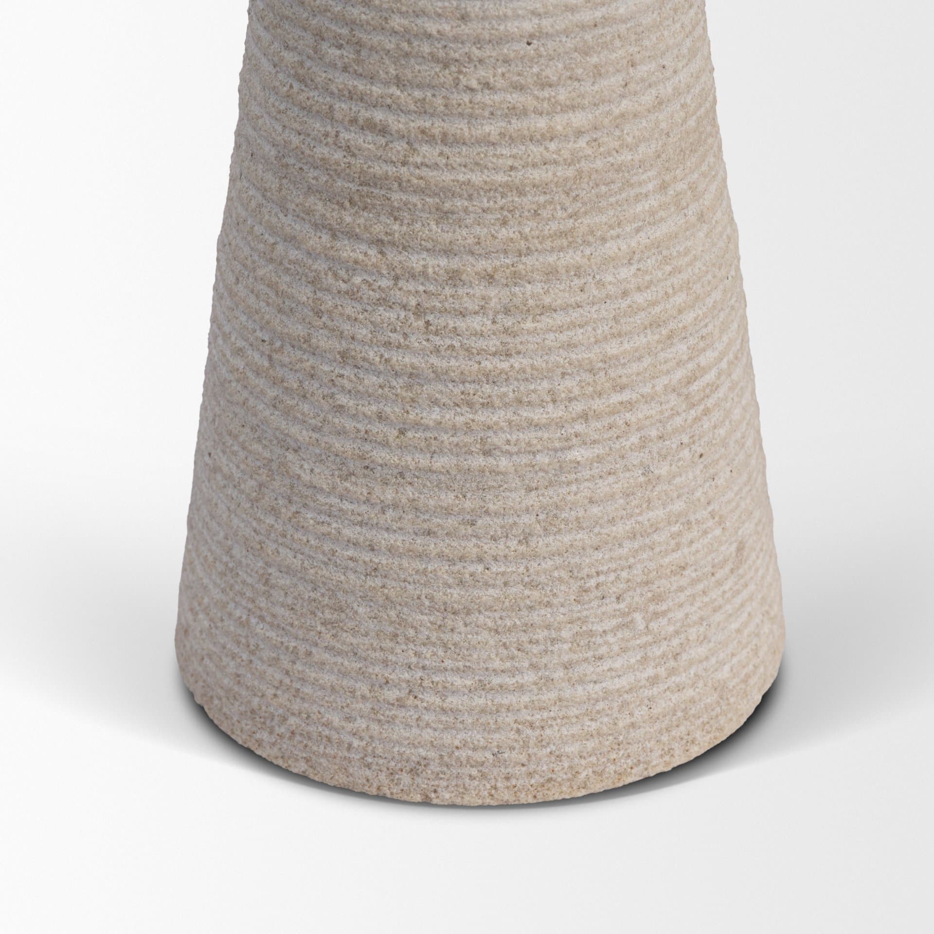Cono Off-White Marble Cone Shaped Candle Holders (Set of 2) — product photograph