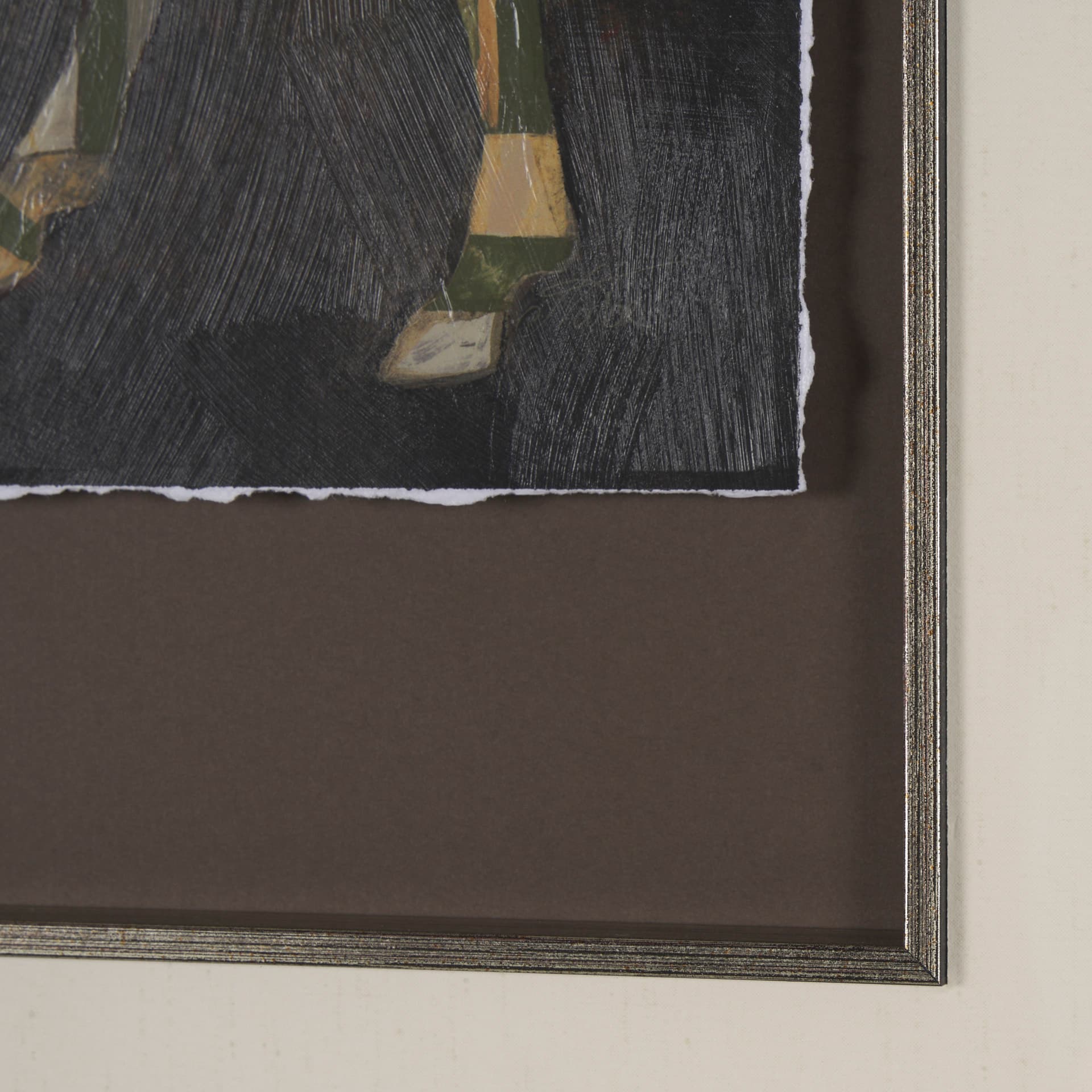 Mosaic Horse III by Mercana Studio a Hand Embellished Framed Art Print Matted under Glass — product photograph
