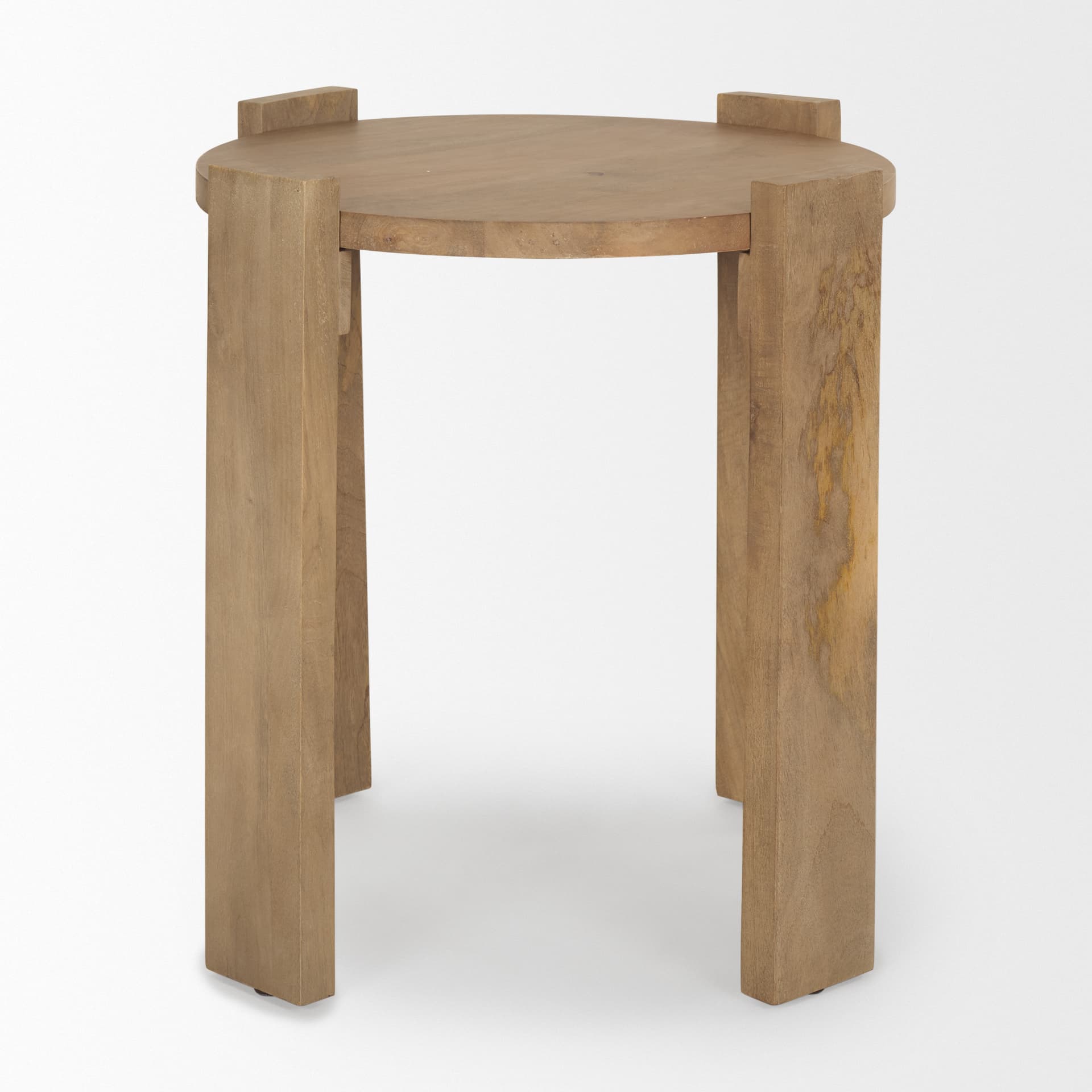 Evelyn Light Brown Round End/Side Table — product photograph