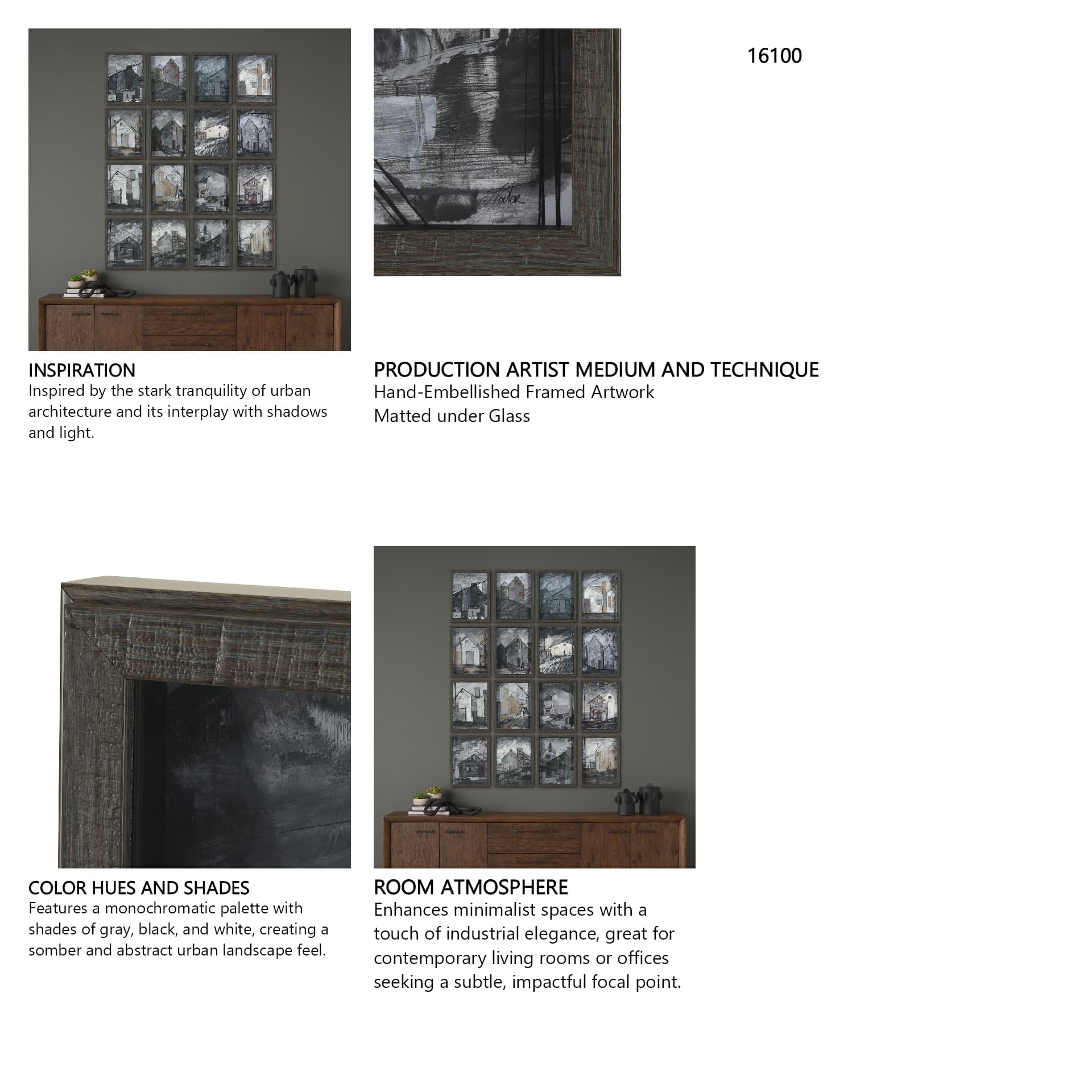 Community 3C by Mercana Studio Framed Artwork Matted under Glass — in a styled room