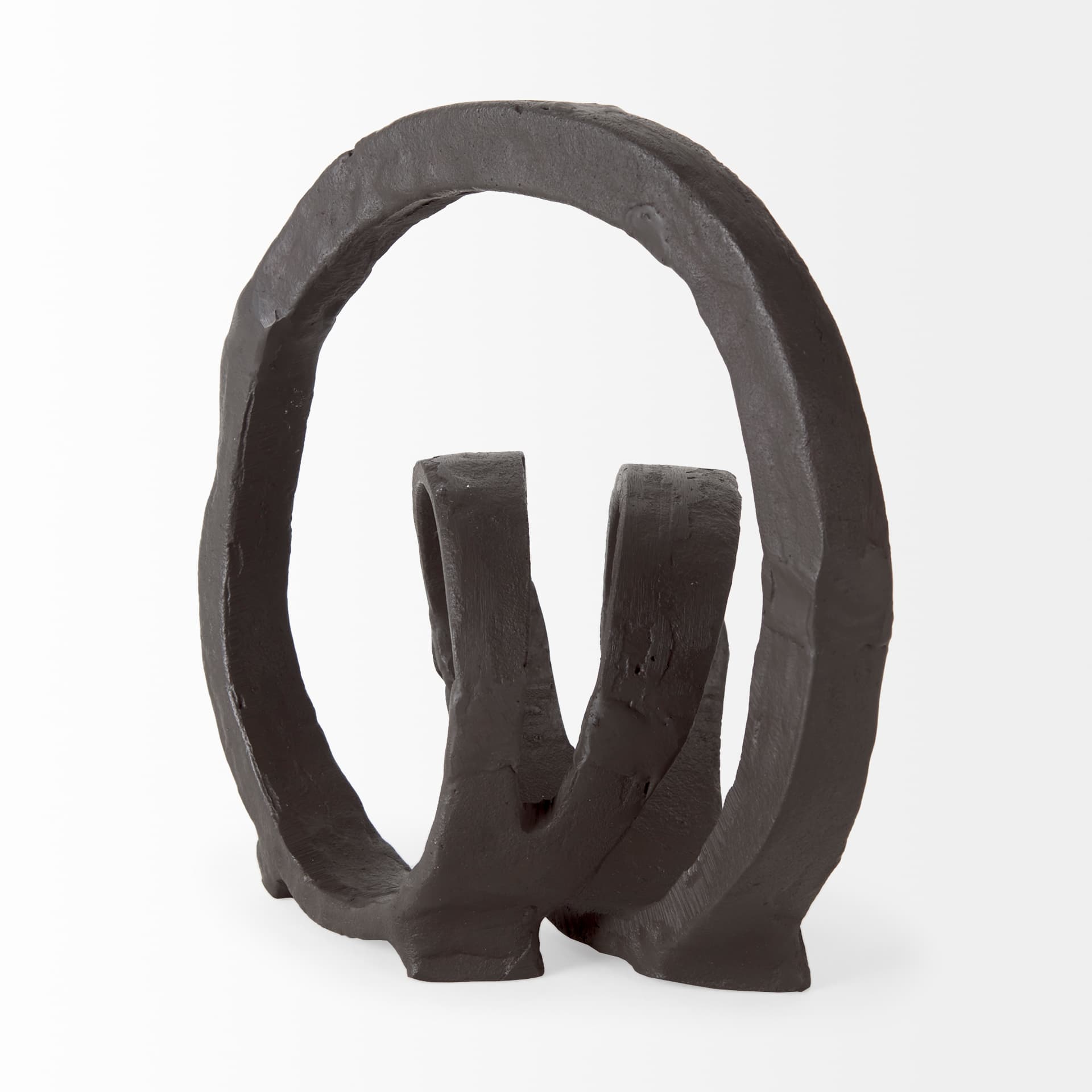 Stanislaw II Black Metal Infinite Ribbon Sculpture — product photograph