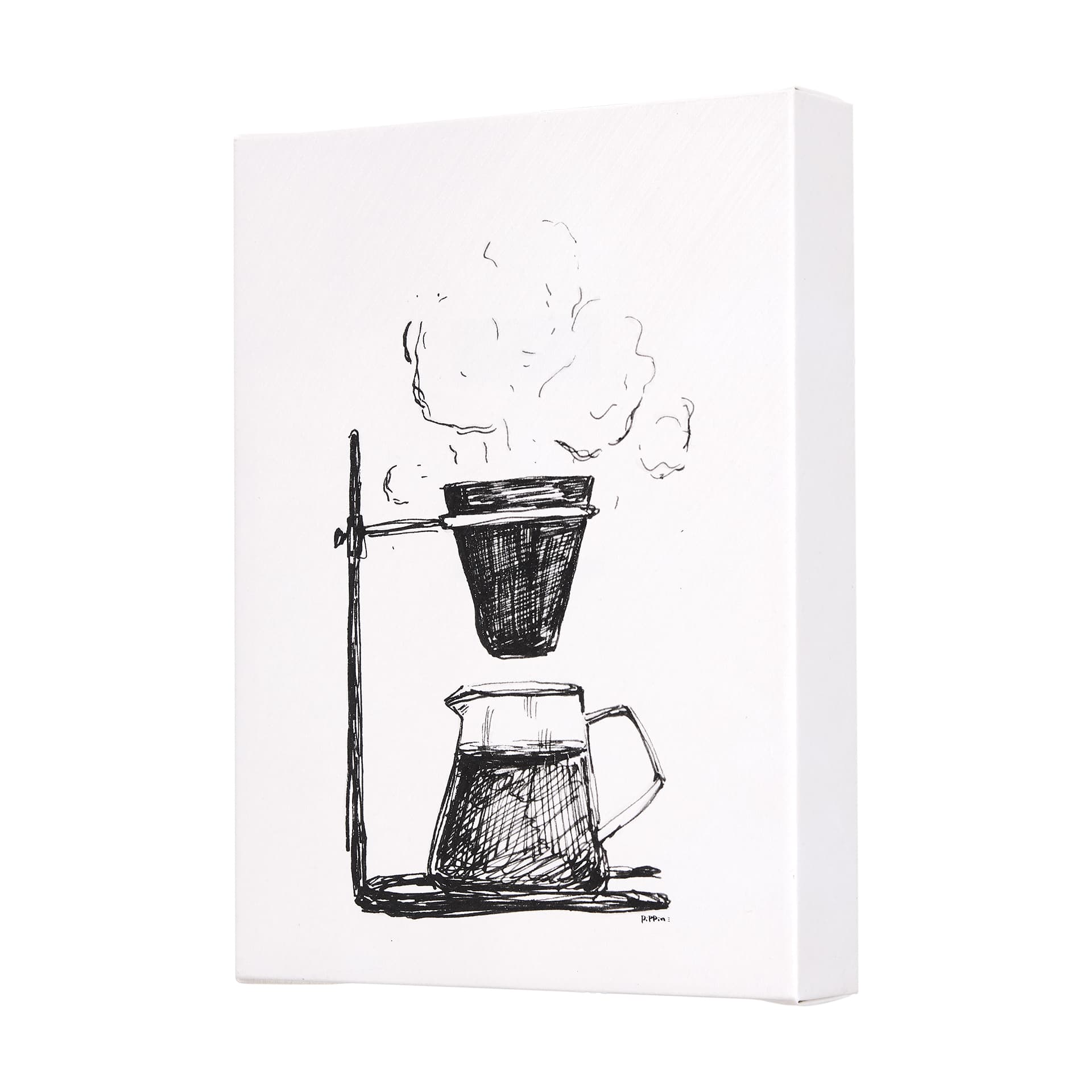 Pour Over by Mercana Studio a Hand Embellished Textured Canvas — product photograph