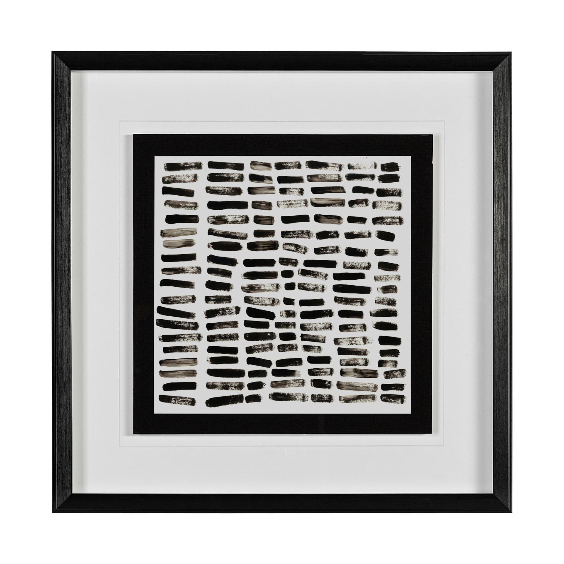 Mixed Signals III by June Erica Vess a Hand Embellished Textured Framed Art Print Matted under Glass — product photograph
