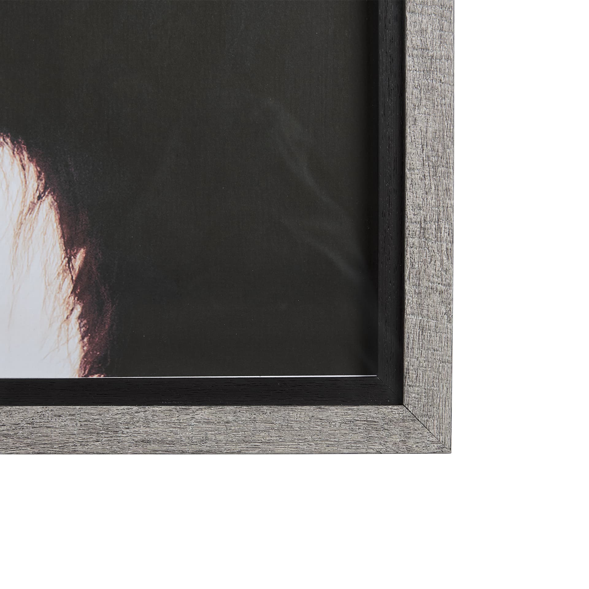 Stark Still-Gaze by Mercana Studio a Hand Embellished Textured Framed Photo Art Print Matted under G — product photograph