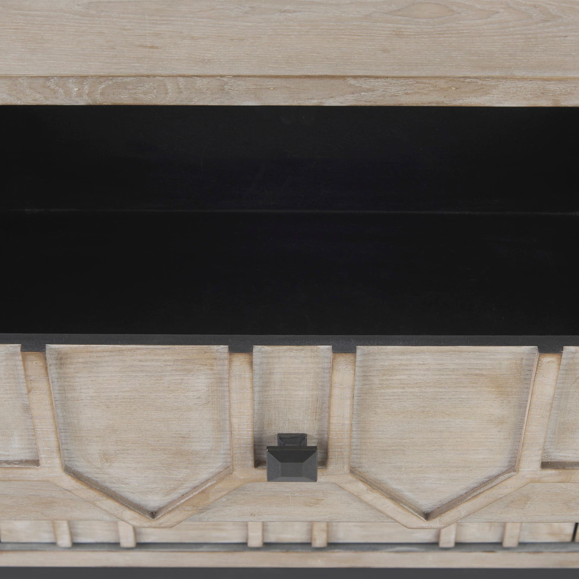 Genevieve II Light Brown Fir Veneer 9 Drawer Sideboard — product photograph