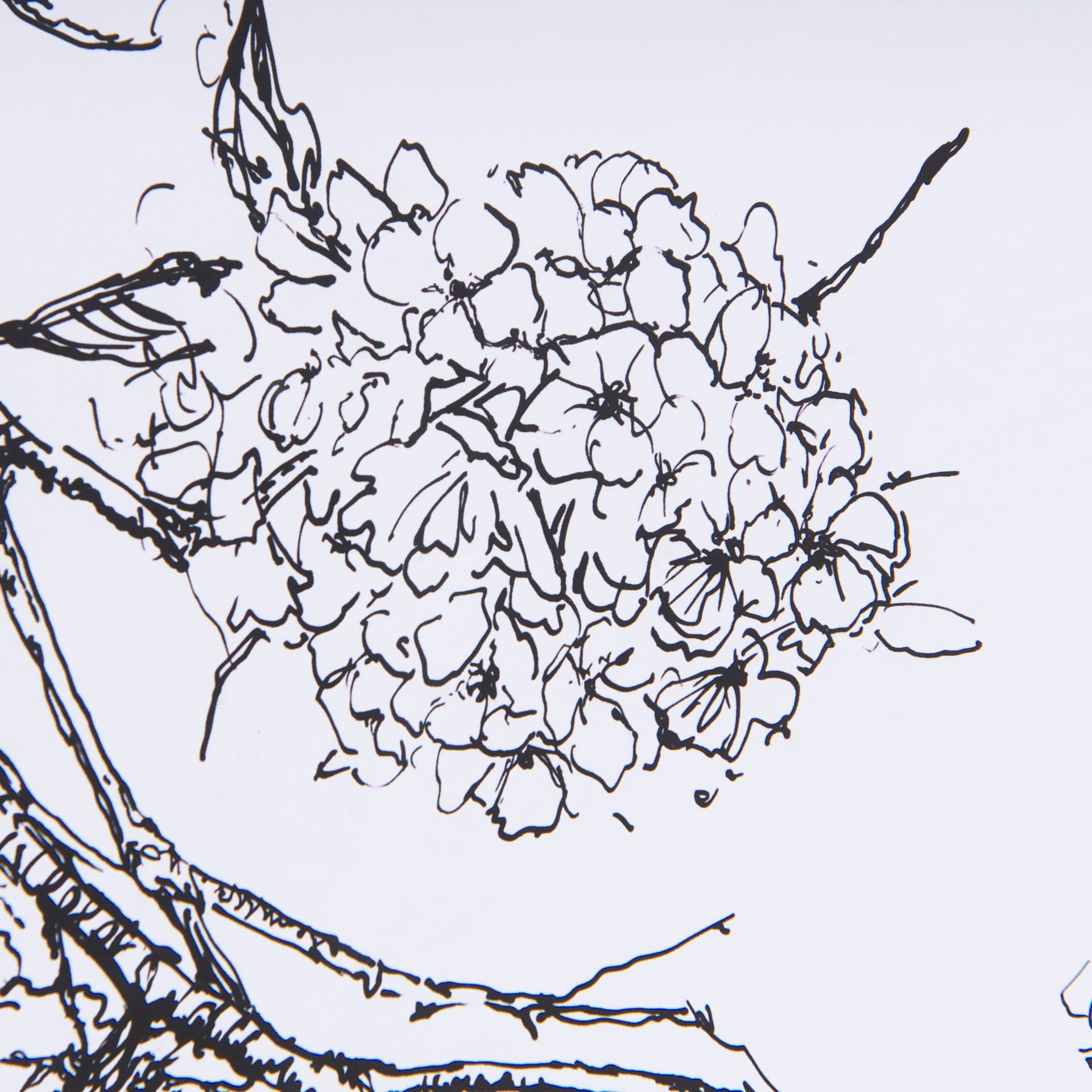 Spring Blooming IX by Mercana Studio a Hand Embellished Textured Framed Art Print Matted under Glass — product photograph
